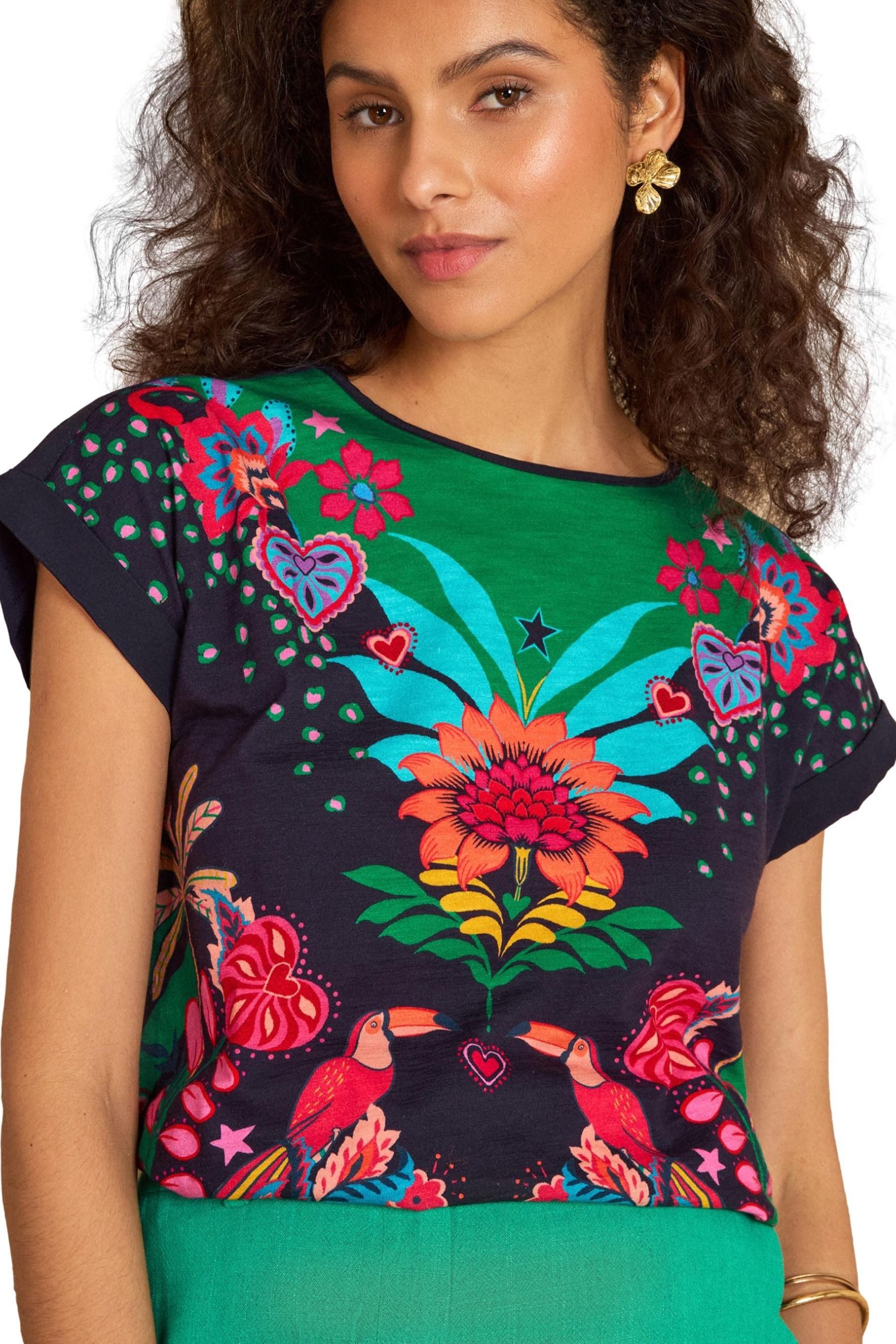 T-Shirt Love & Roses T-Shirt, Regular