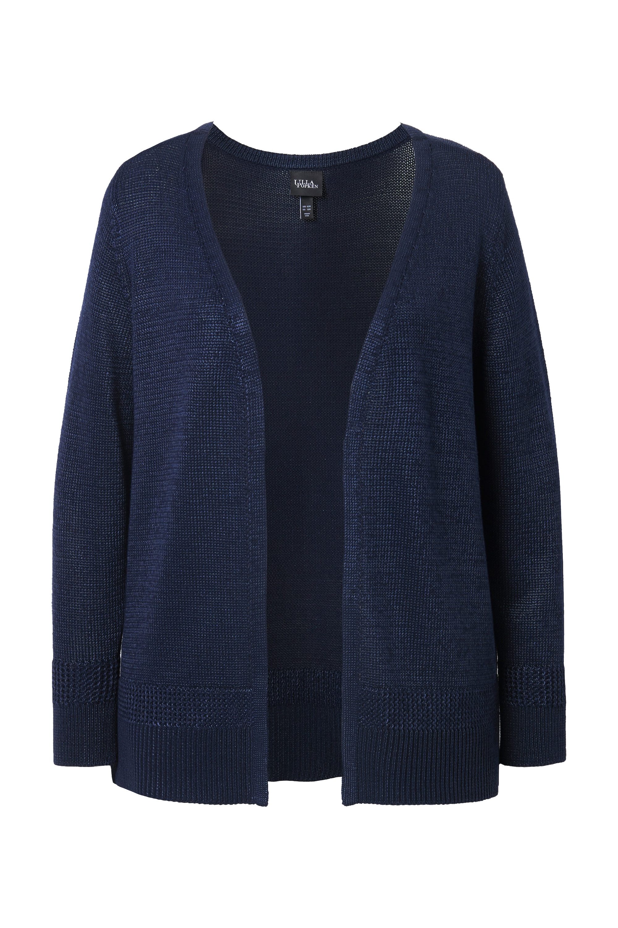 Ulla Popken Strickjacke Strickjacke V-Ausschnitt offene günstig online kaufen