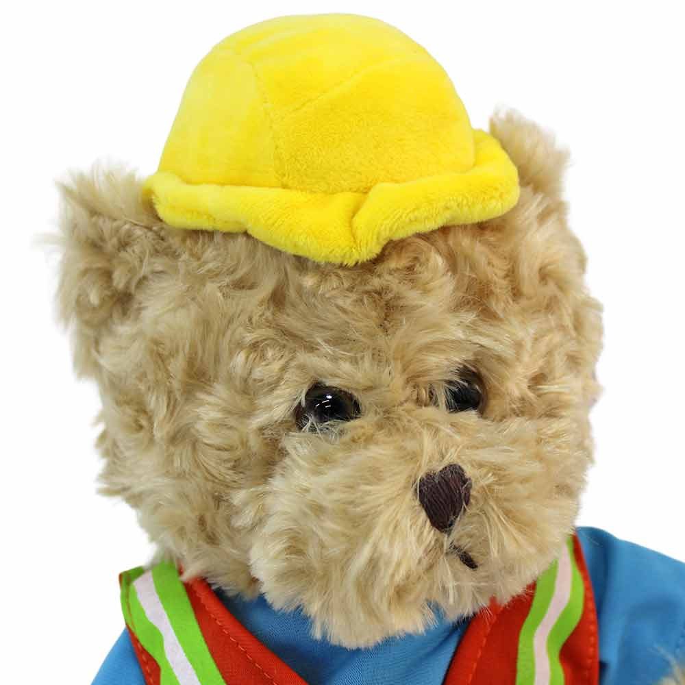 Euro Souvenirs Kuscheltier Bauarbeiter Teddy "Bernd" - ca. 34 cm