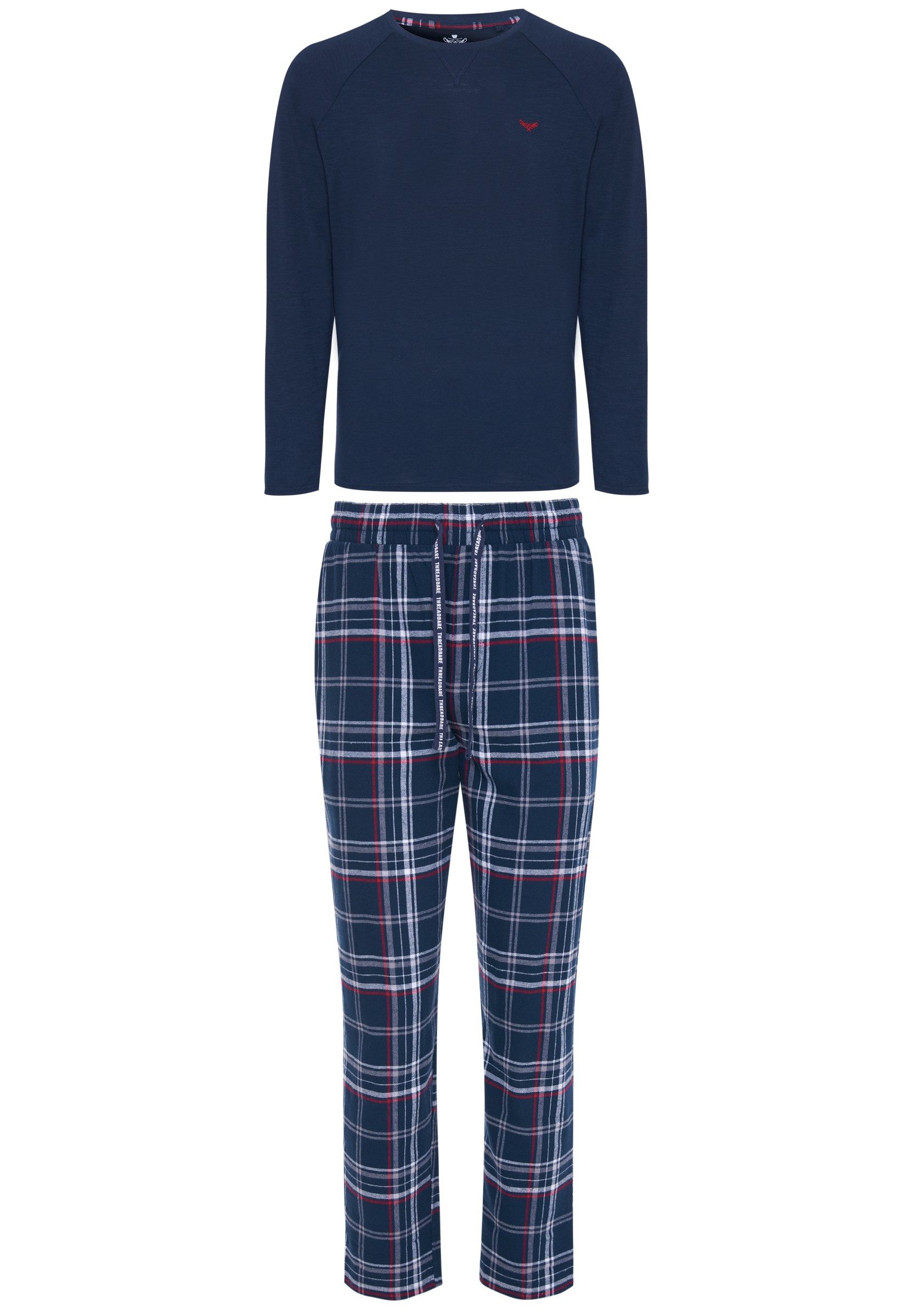 Threadbare Schlafanzug Monk PJ Set (1 tlg) im klassischen Design günstig online kaufen