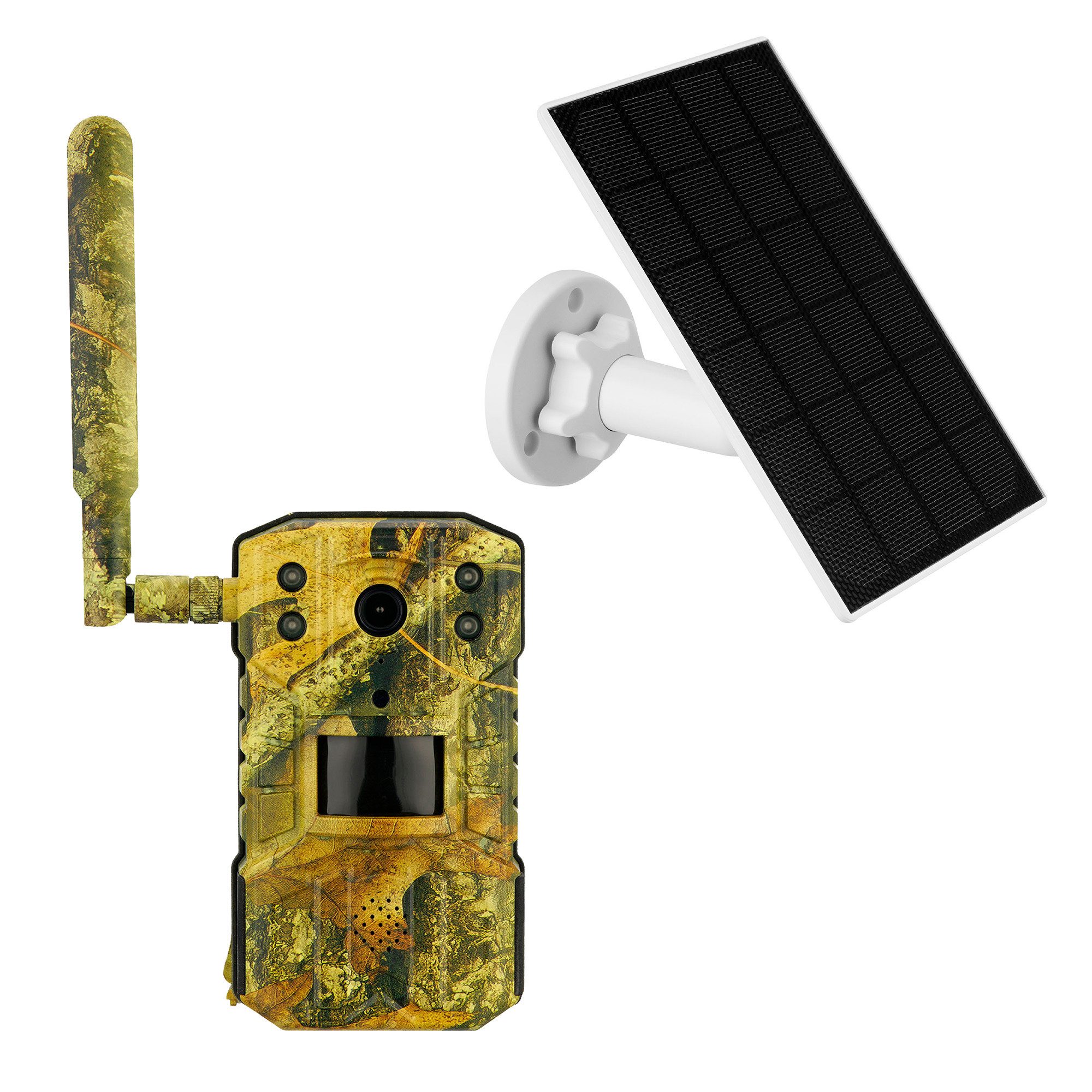 LUVISION Überwachungskamera LV-G-2042 (Außenbereich, 4G LTE Wildkamera Kamera Wild Jagdkamera SIM-Karte App Bildübertragung, 14 Megapixel, IR-LEDs mit 850nm, PIR-Sensors, Mikrofon, deutsche App)