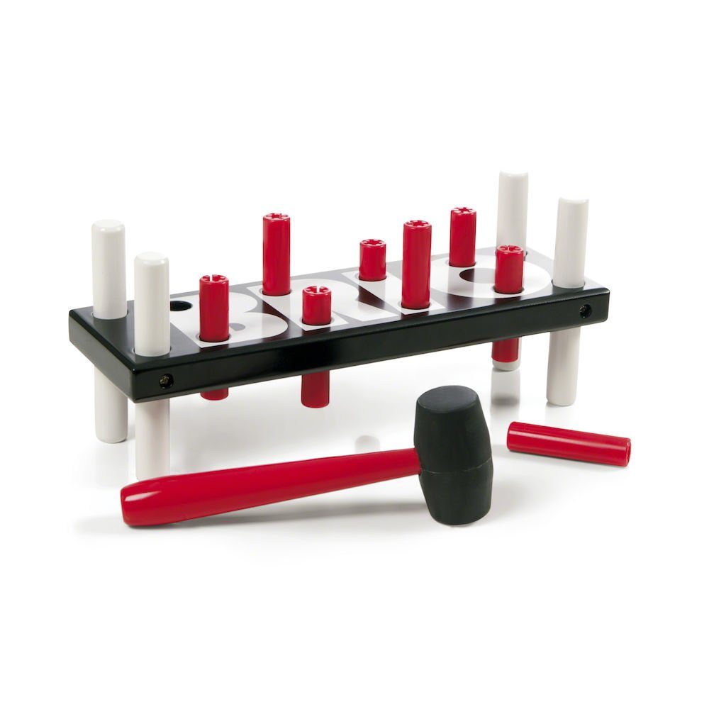 BRIO® Spielzeug-Musikinstrument Brio Holz Musikinstrument Schwarze Klopfbank 10 Teile 30515
