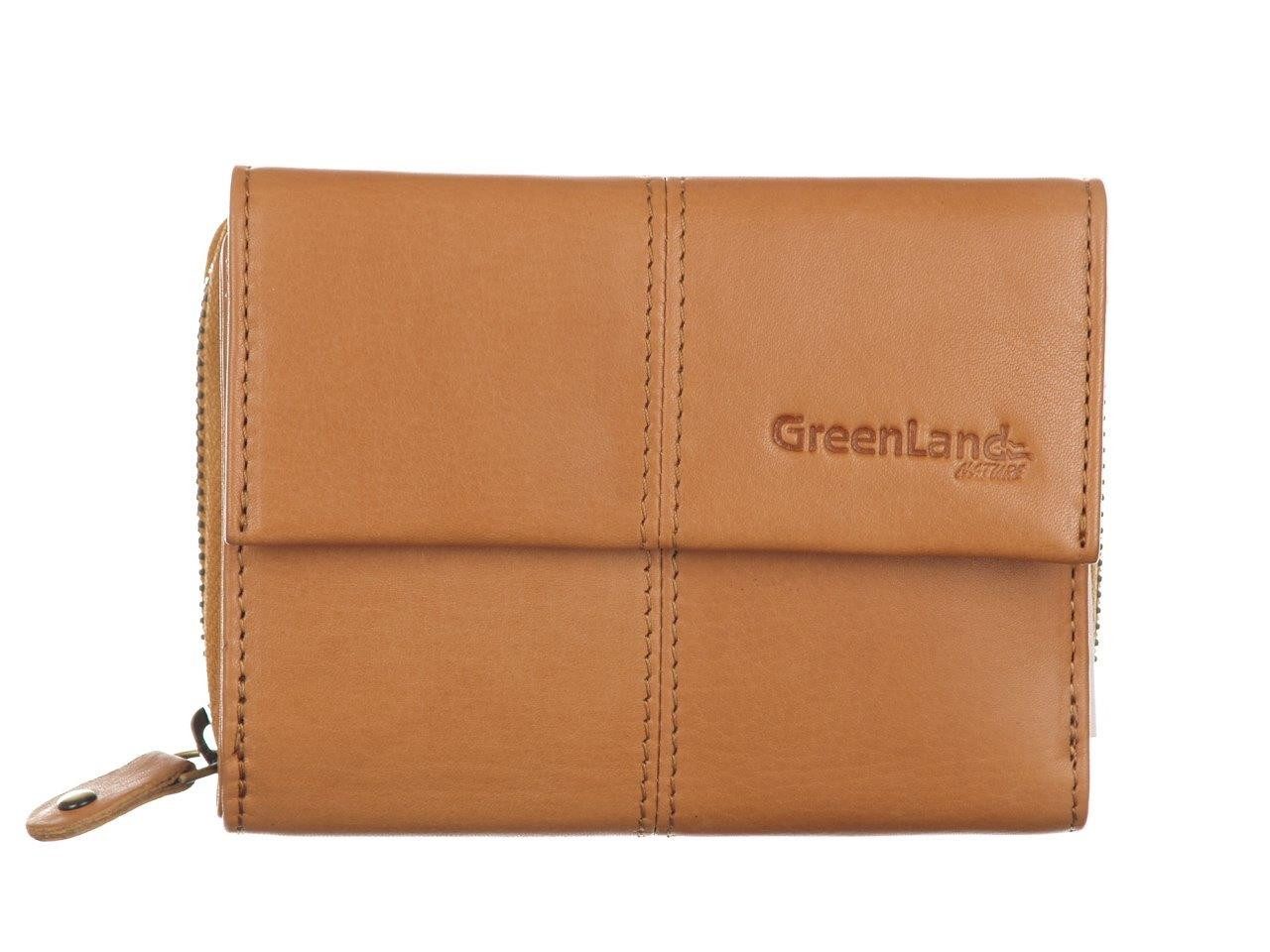 GreenLand Nature Geldbörse, Reißverschlussbörse, Damenbörse, Portemonnaie