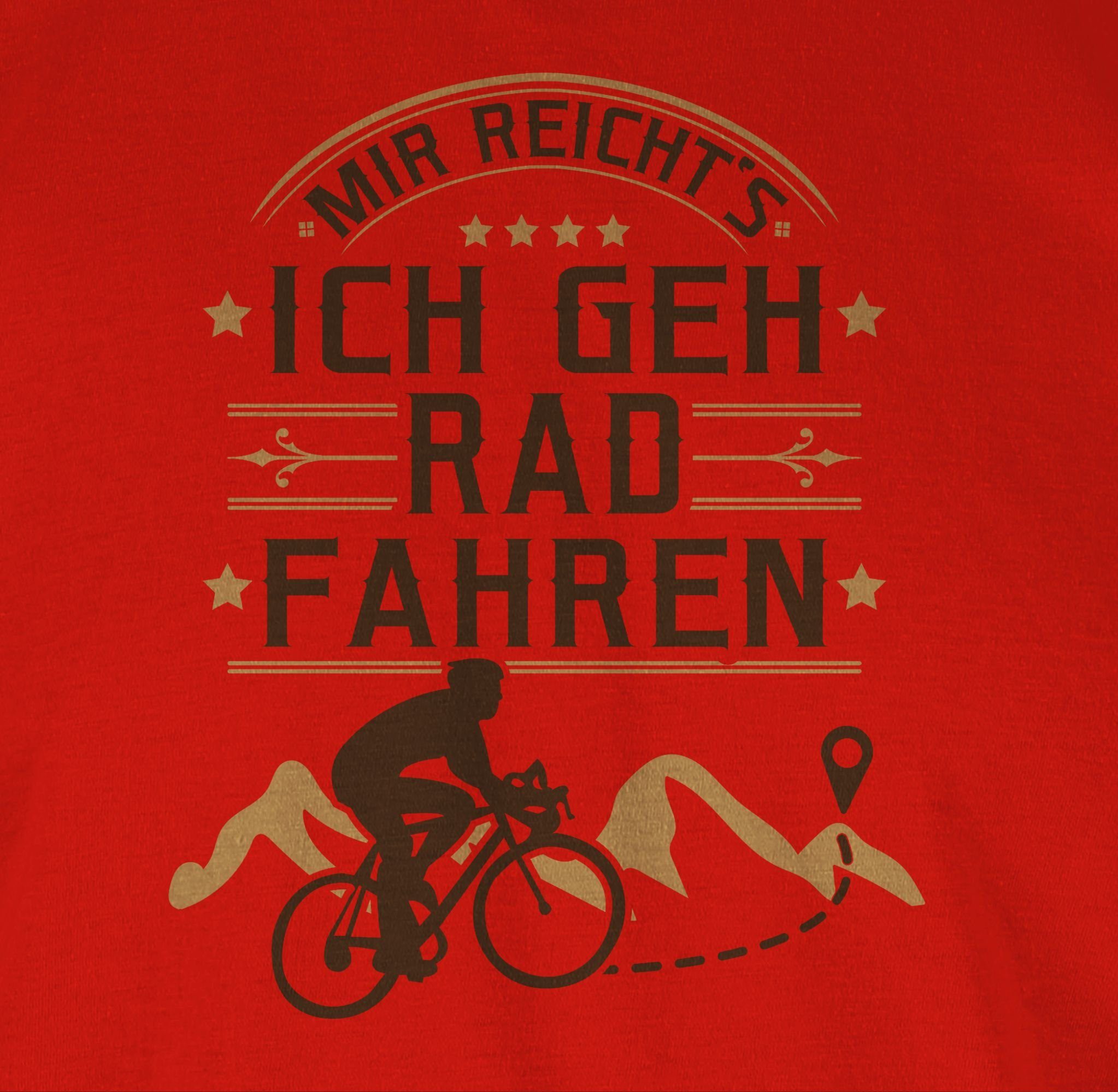 T-Shirt Rot 2 Mir Radsport Fahrrad Shirtracer Bekleidung reicht's fahren Rad