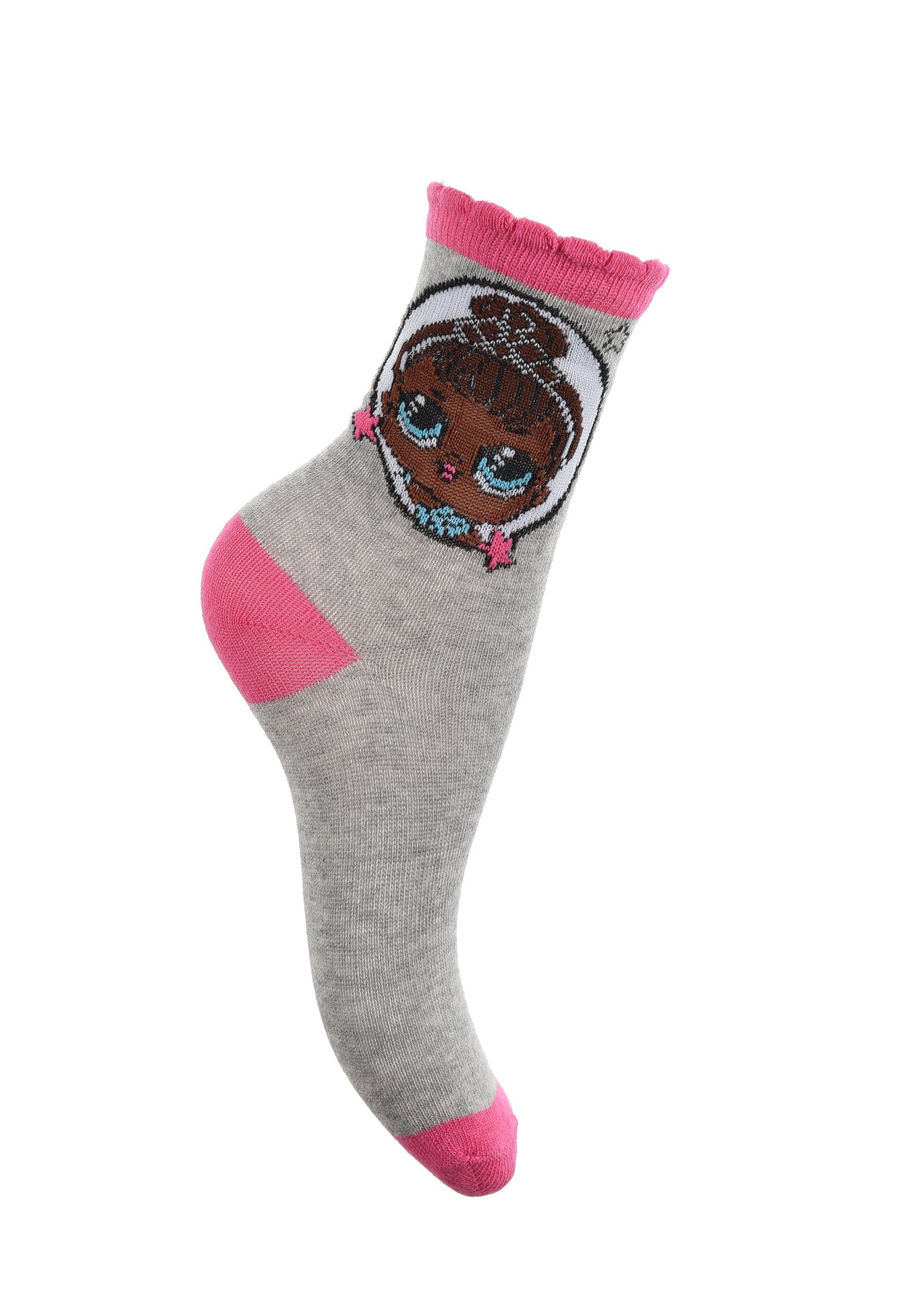 SURPRISE! Kinder Socken Socken L.O.L. Strümpfe (6-Paar) Mädchen