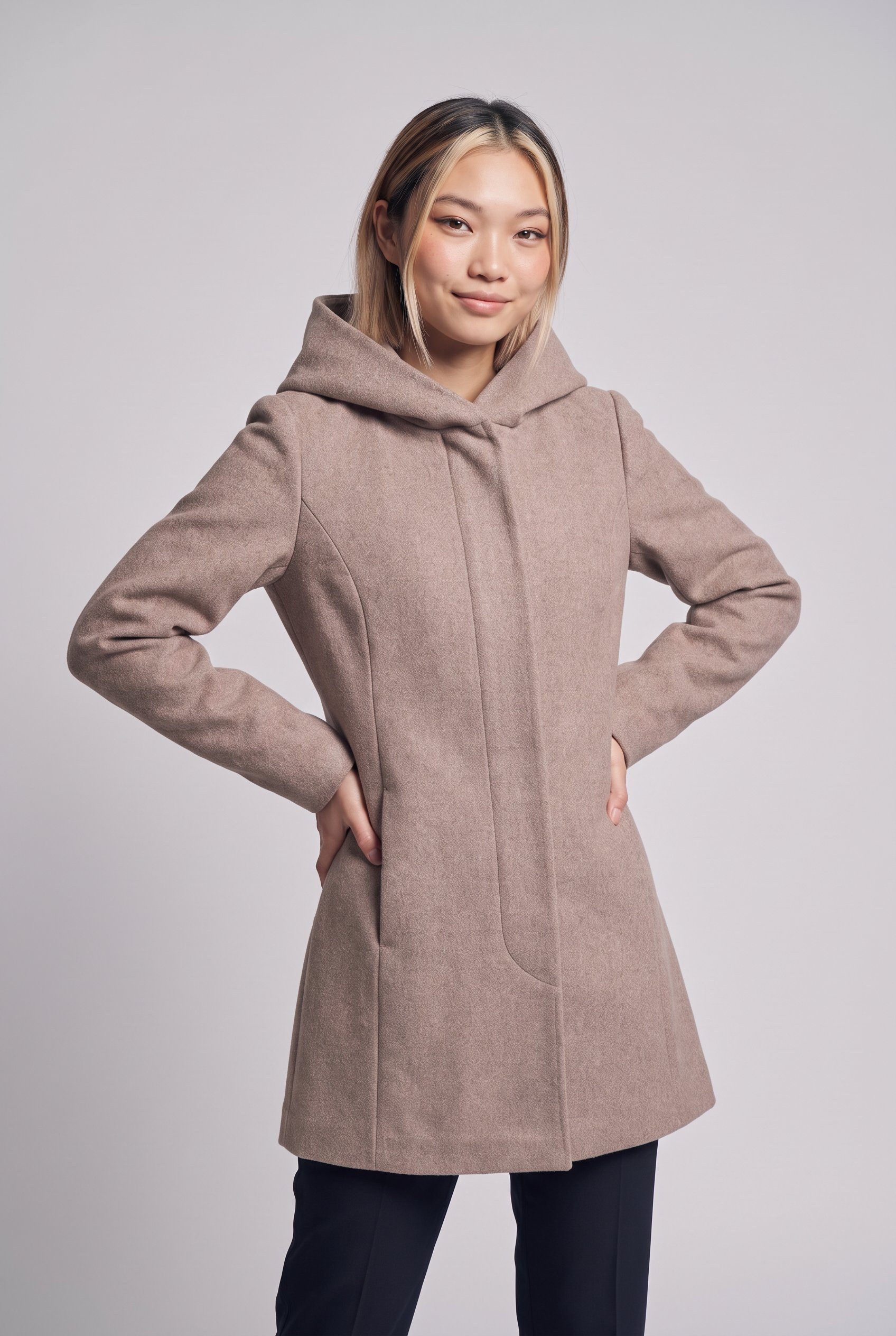 ONLY Langjacke ONLBLAKE HOOD COAT CC OTW Kunstfaser, Eingrifftaschen