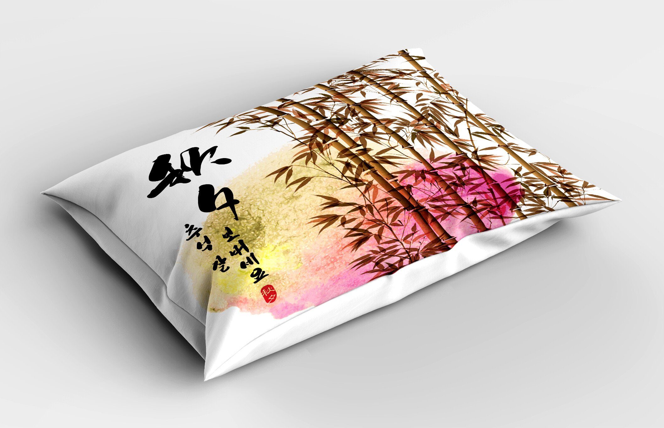 Kissenbezüge Dekorativer Gedruckter Bambus (1 Kissenbezug, Asiatische King Stück), Size Abakuhaus Japanischer Bambus Standard