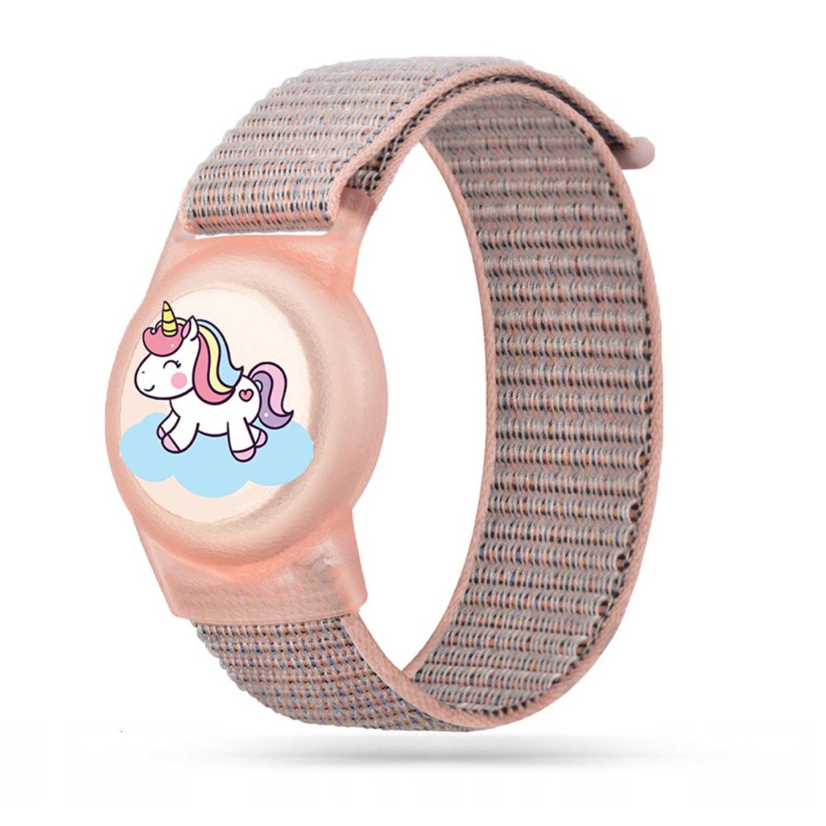 TECH PROTECT Armband kompatibel mit AirTag 1/2 (Einzelprodukt), Kinderfreundliches Armband mit stoßfester Schutzhülle