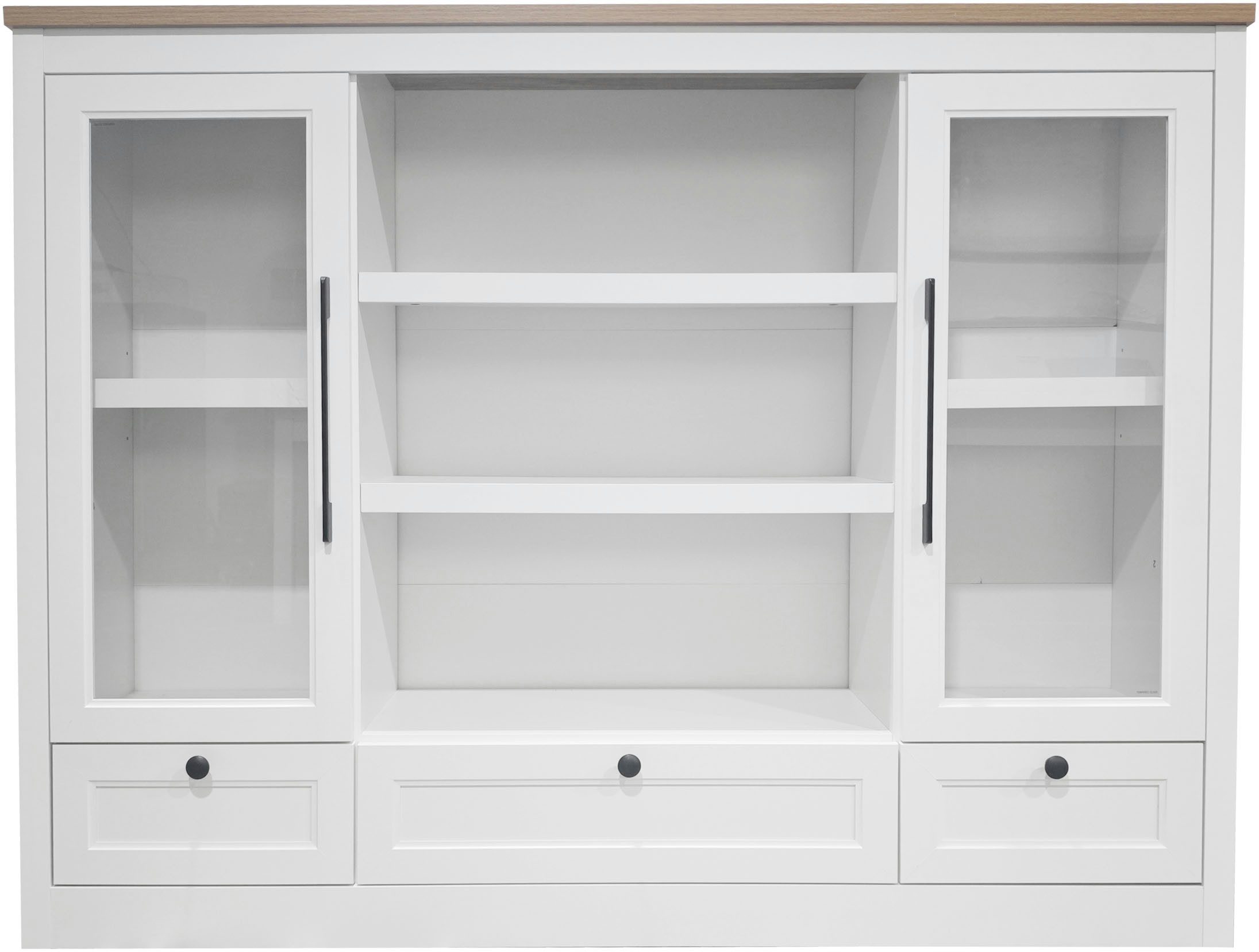 OTTO home Highboard Ismund, aus MDF, mit Holz-Zierleiste, schwarzen Metallgriffen, Höhe 121 cm. Reduzierter Preis € 299,99. Unverbindliche Preisempfehlung € 599,99