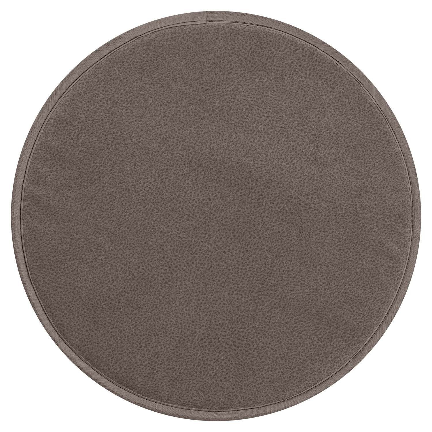 Sitzkissen Wende-Sitzkissen AUSTIN, Braun, Ø 35 cm