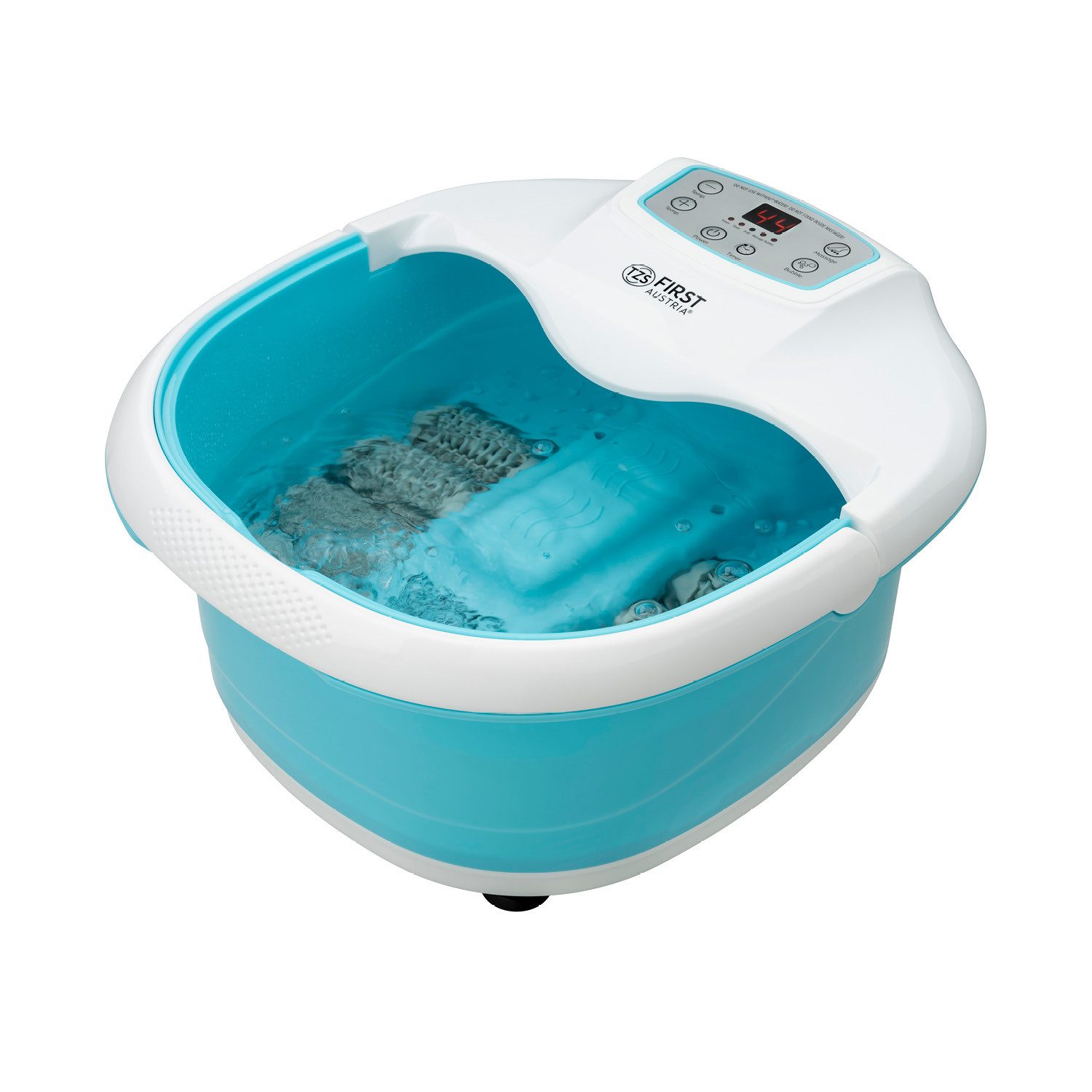 TZS FIRST AUSTRIA Fußbad Profi Ванночки для ног, Vibrations und Luftblasenmassage, 450W, Infrarot, Heizfunktion, 6 Massagerollen, Timer, Размер обуви bis zu 47