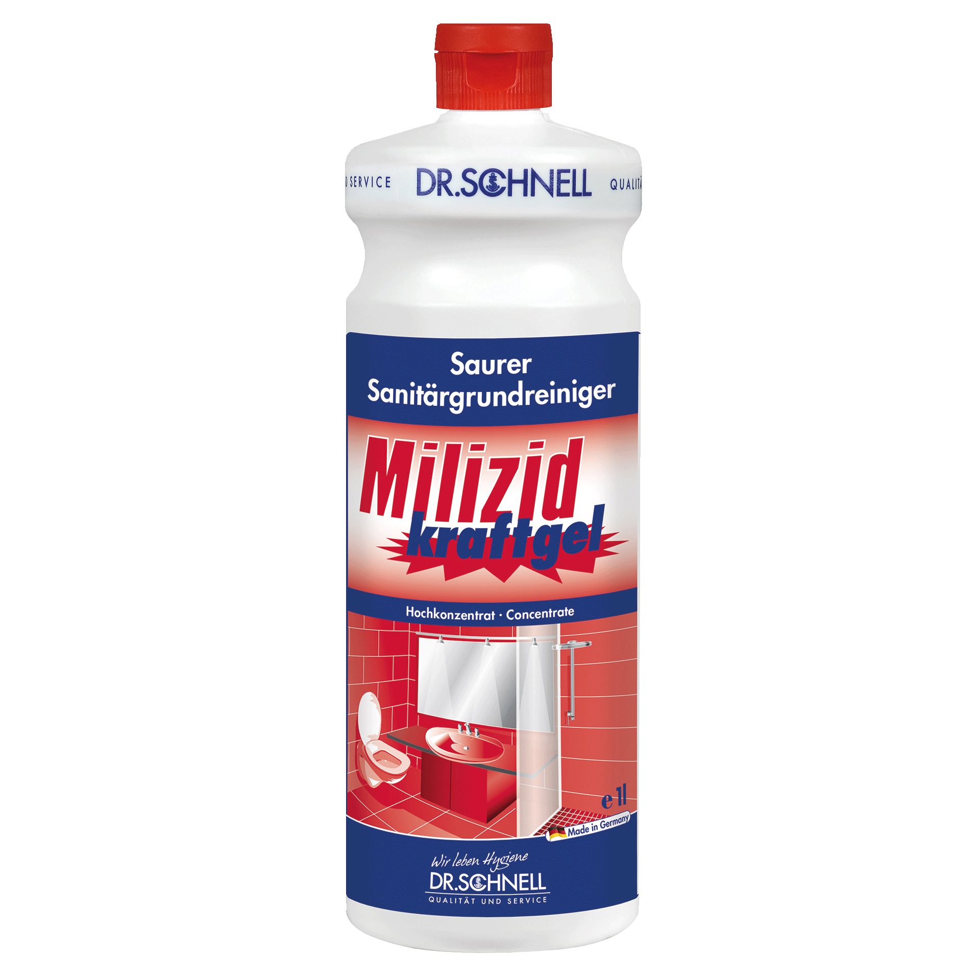 Dr. Schnell Milizid Kraftgel 1 l Sanitärreiniger