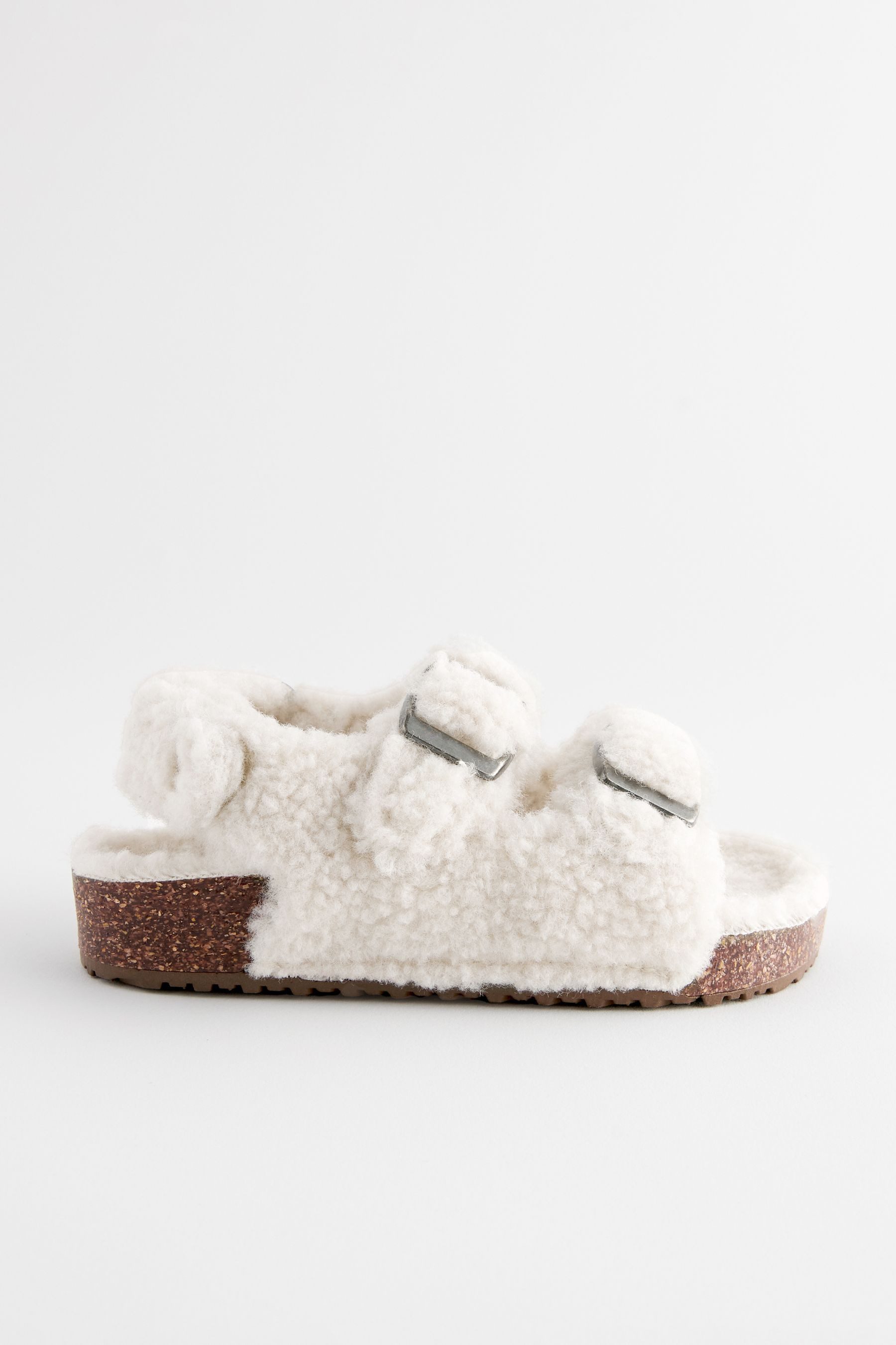 Next Slipper mit zwei Riemen und Kork-Fußbett Hausschuh (1-tlg)