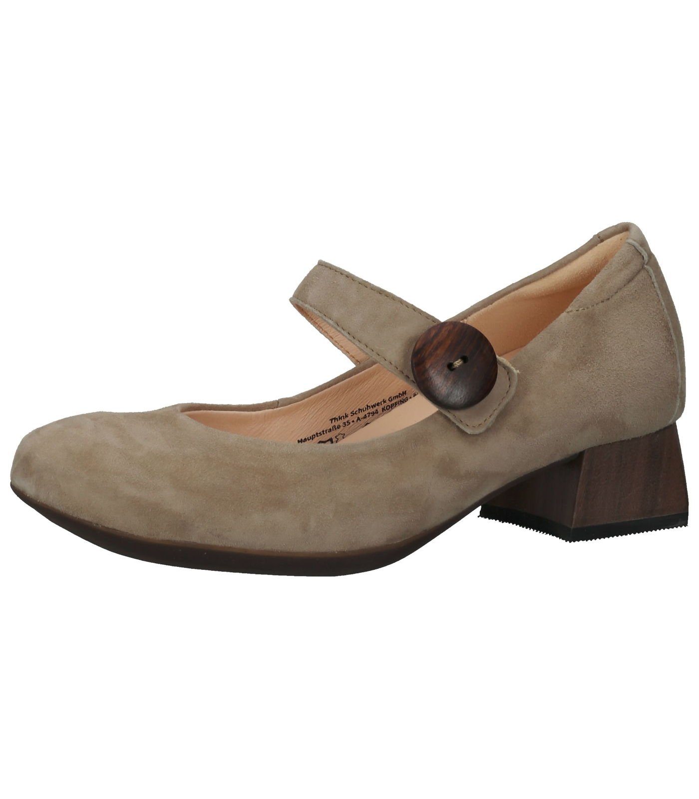 Think! Pumps Veloursleder Pumps Beige