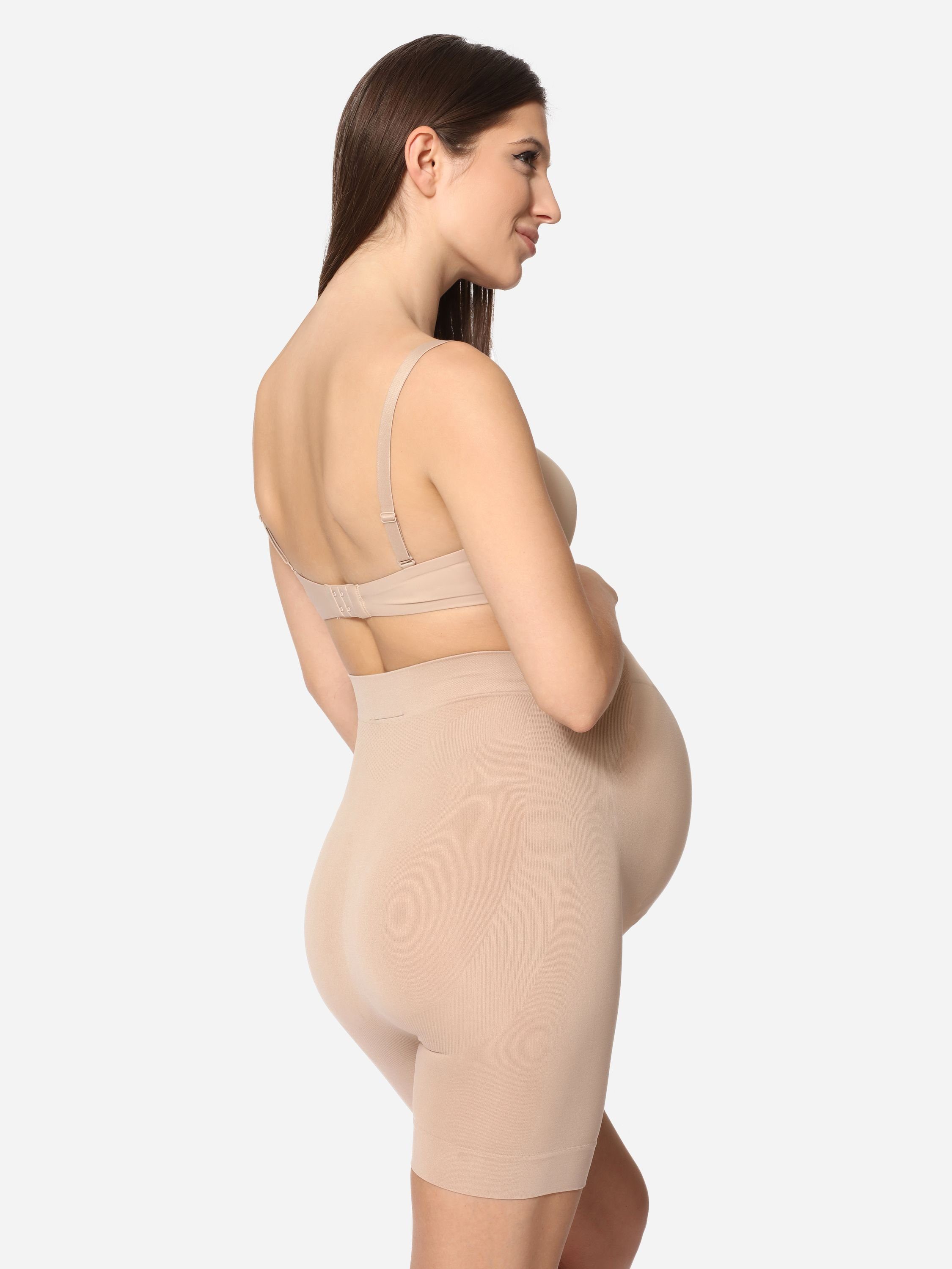 Be Mammy Umstandshose Damen Umstandsshorts 06 15 (1-tlg) elastischer Bund