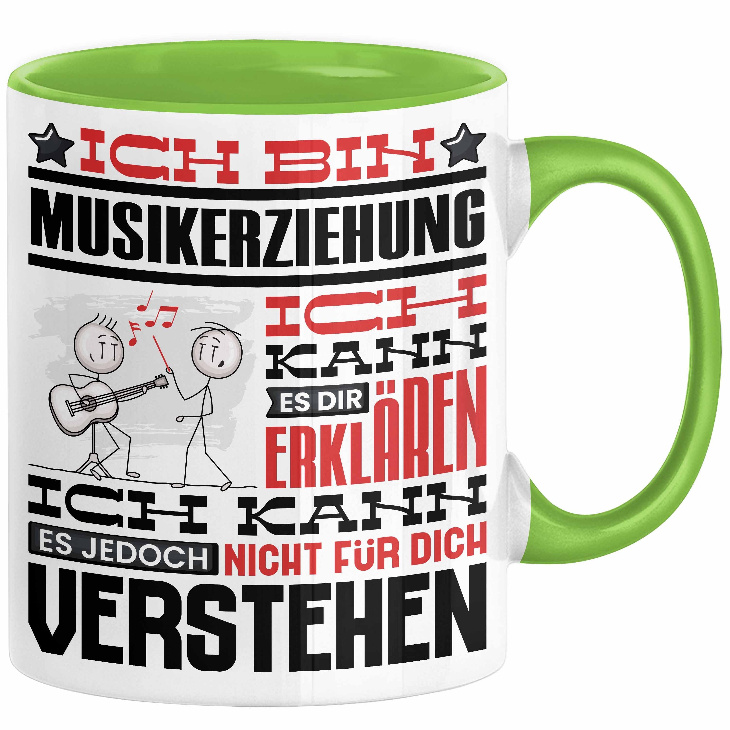 Trendation Tasse Musikerziehung Geschenk Tasse Lustige Geschenkdiee für einen Musikerzi