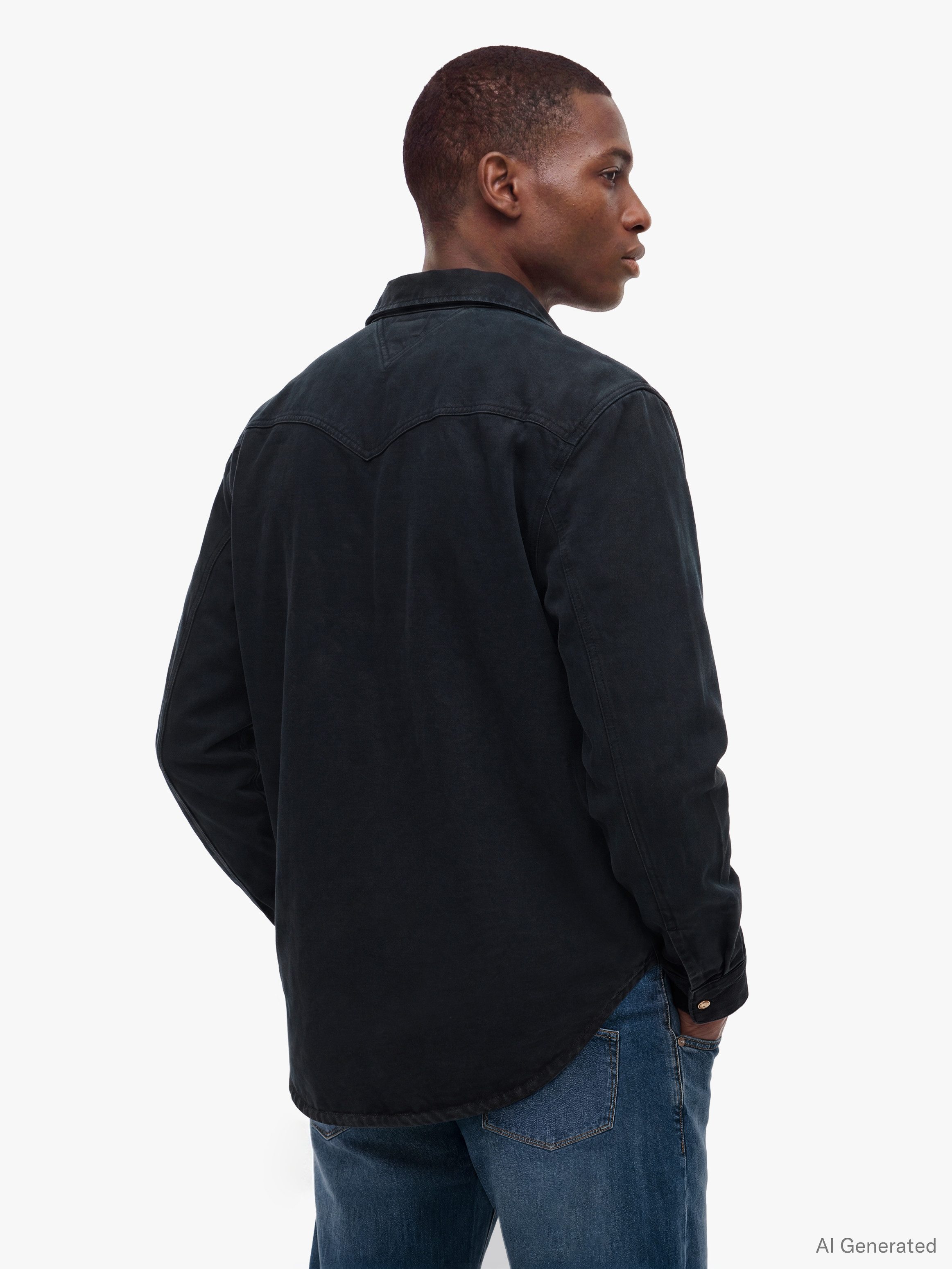 Tommy Jeans Langarmhemd REGULAR WASHED WESTERN SHIRT Regular fit mit Hemdkragen – Bild 2 von 5
