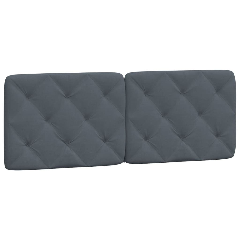 vidaXL Kopfteil Kopfteil-Kissen Dunkelgrau 140 cm günstig online kaufen