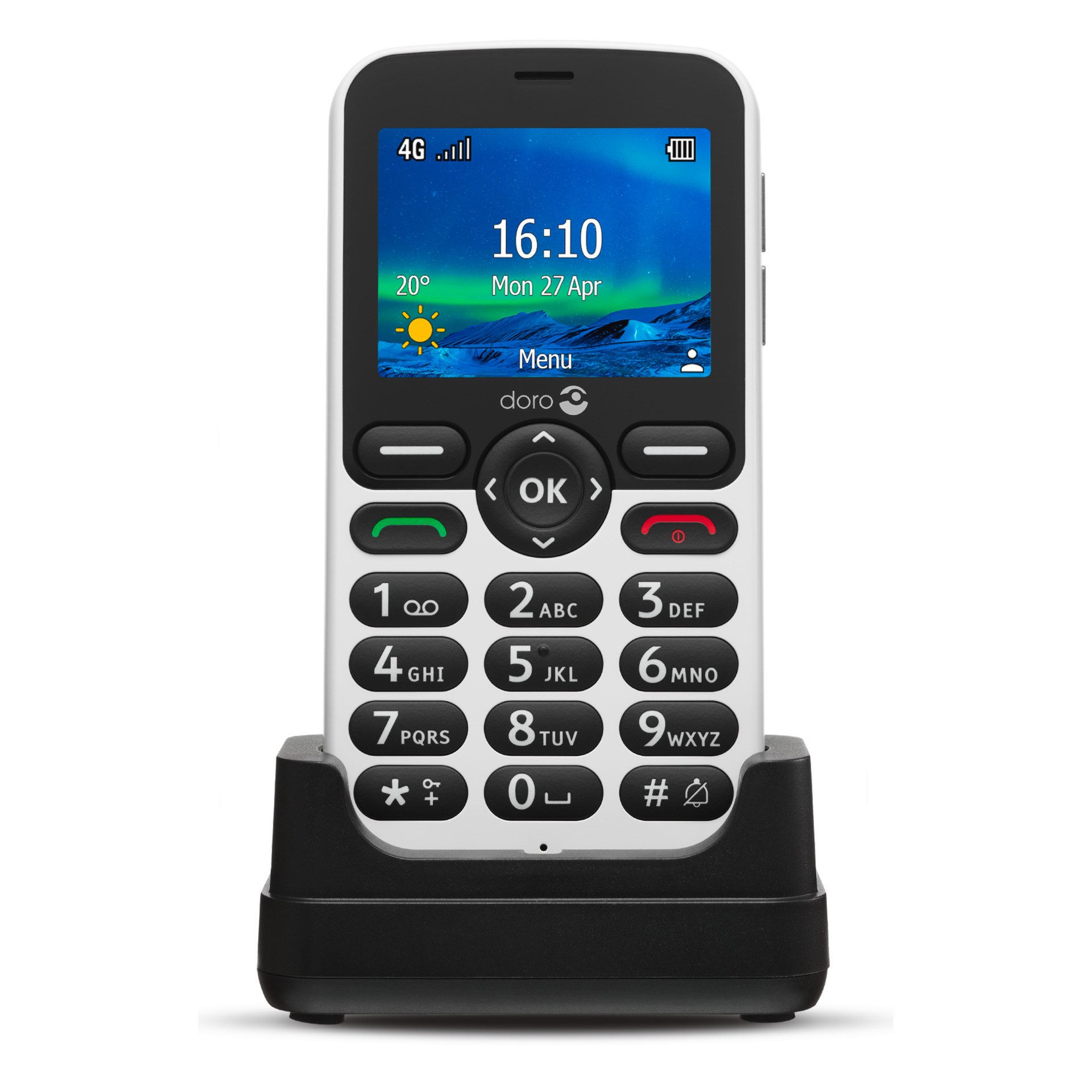 Doro 5860 Handy (6,1 cm/2,4 Zoll, 0,125 GB Speicherplatz, 2 MP Kamera)