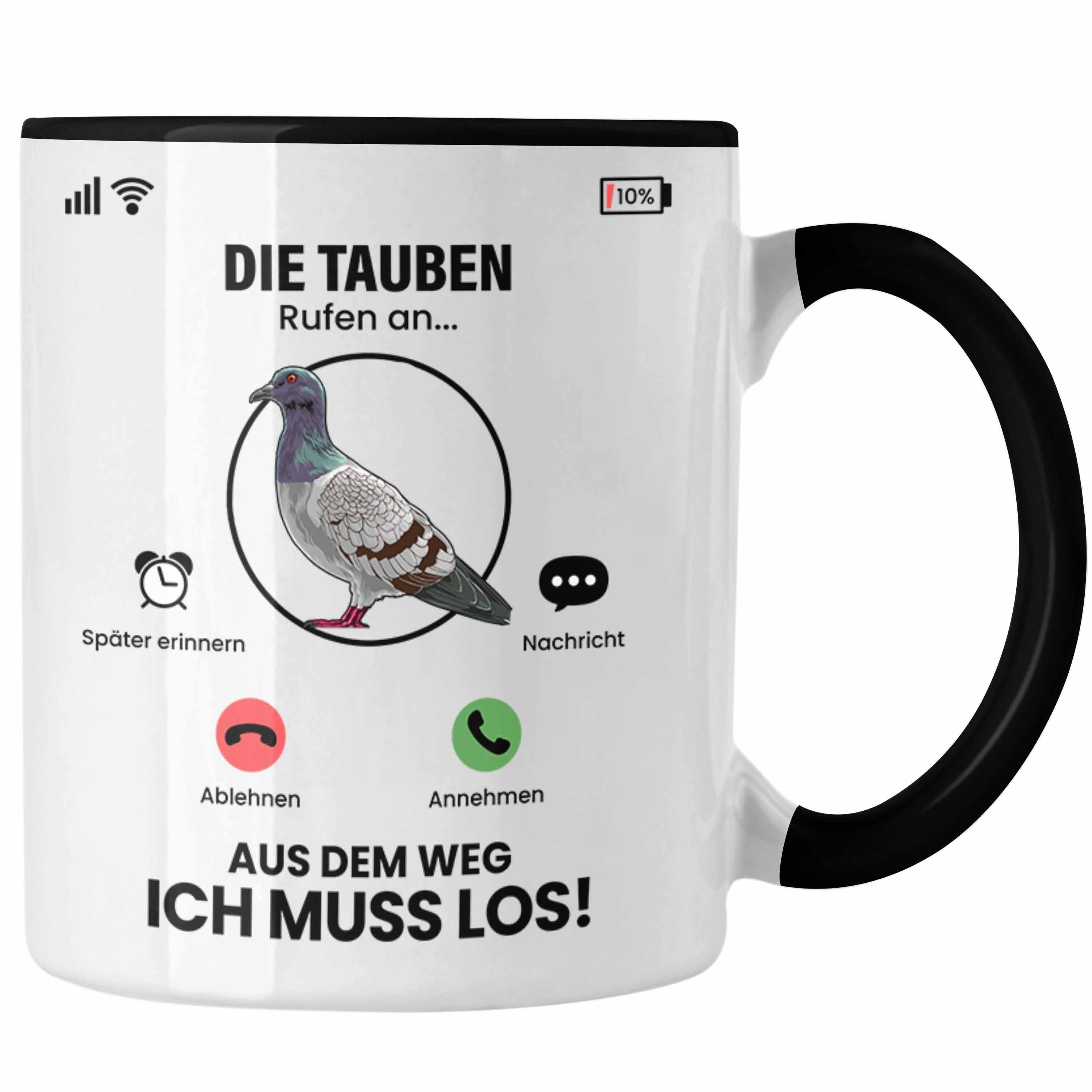 Trendation Tasse Die Geschenk Tauben für Schwarz Tauben An Züchter Geschen Rufen Besitzer Tasse