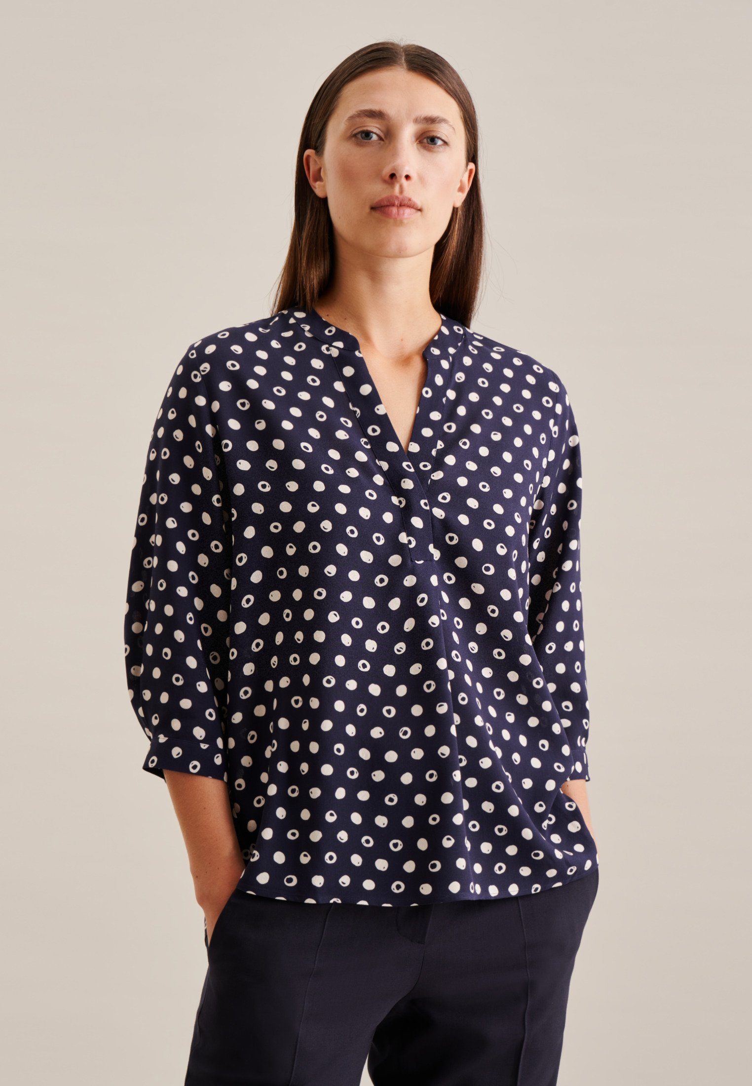 seidensticker Klassische Bluse Schwarze Rose 3/4-Arm günstig online kaufen