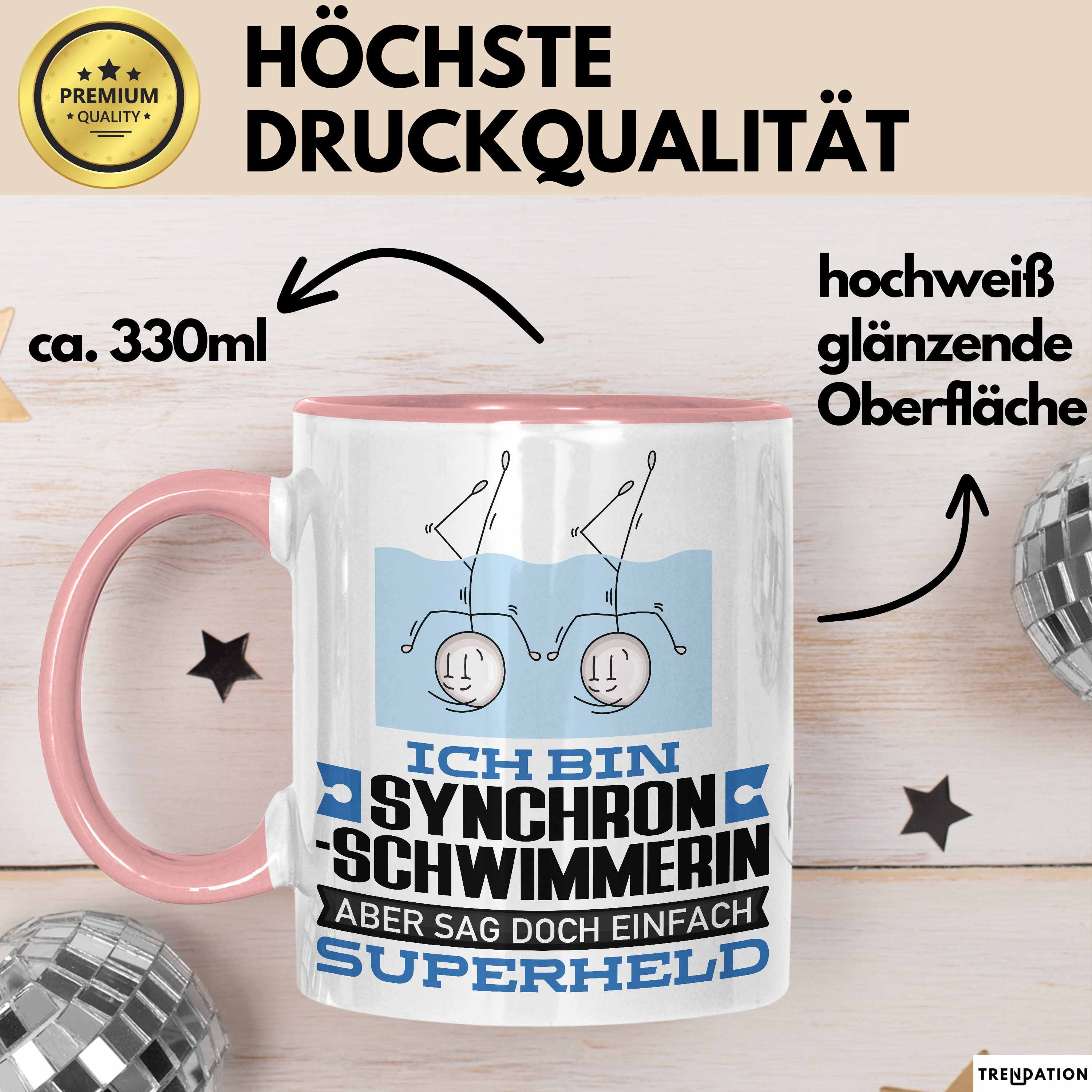 Trendation Tasse Synchronschwimmerin Geschenk Tasse Ich Bin Synchronschwimmerin Aber Sa, Keramik