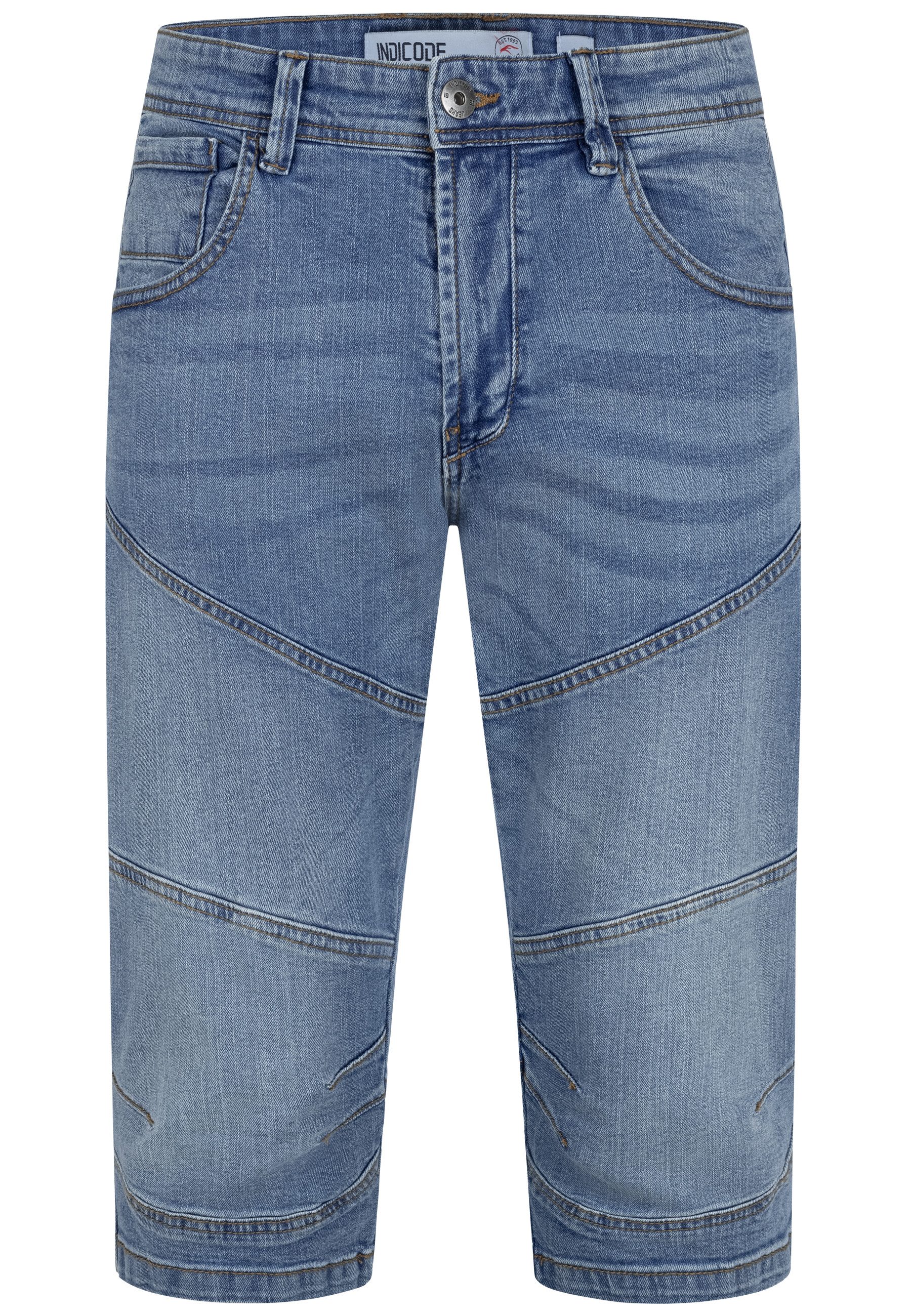Indicode 3/4-Jeans Herren Fortune Herrenshorts Jeansshorts Shorts 3/4 Jeans günstig online kaufen