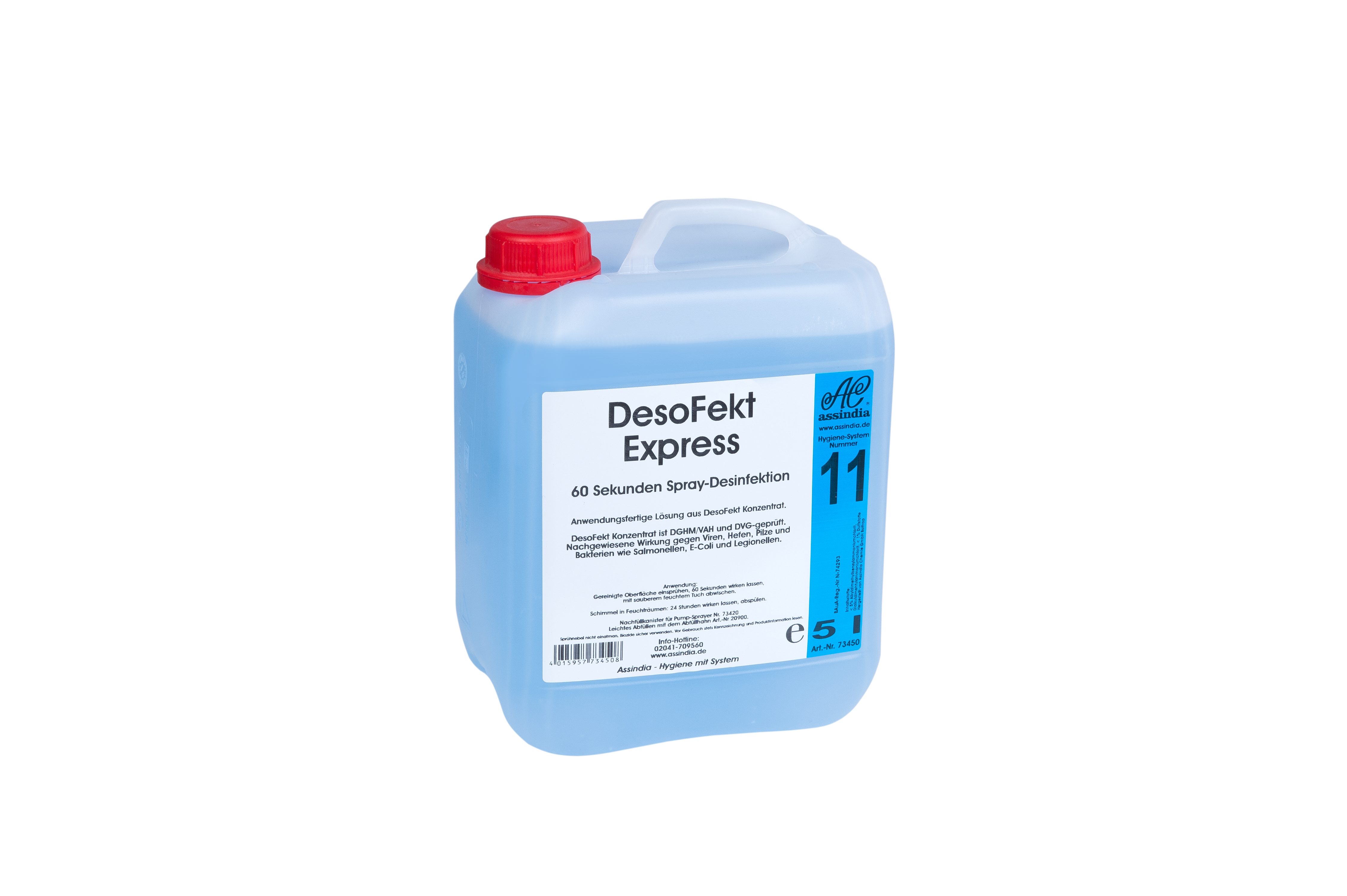 AC Assindia DesoFekt Express Spray-Desinfektion 5l Hygienemittel