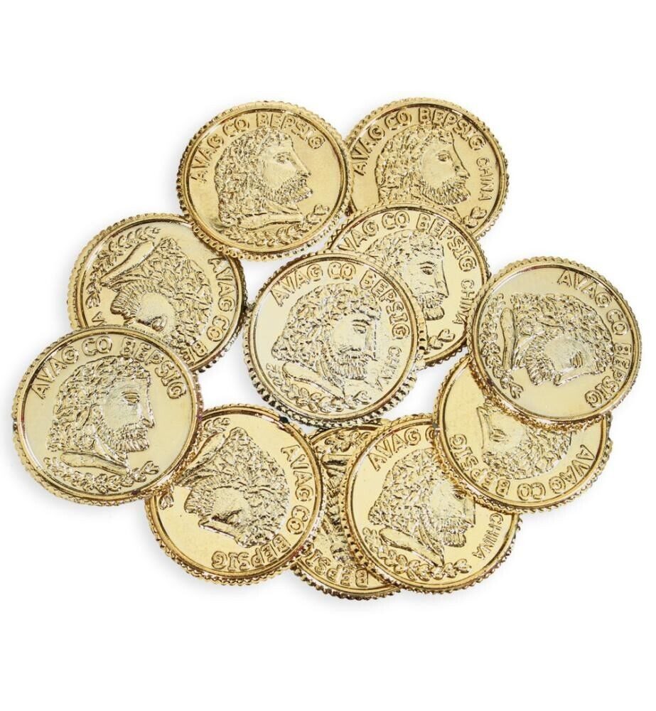 Fries Spielgeld 12 Stück Piratengold Taler Seeräuber Gold Karneval Fasching Party
