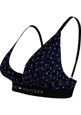 Tommy Hilfiger Underwear Triangel-BH UNLINED TRIANGLE PRINT mit modischem Logobund und Labelflag