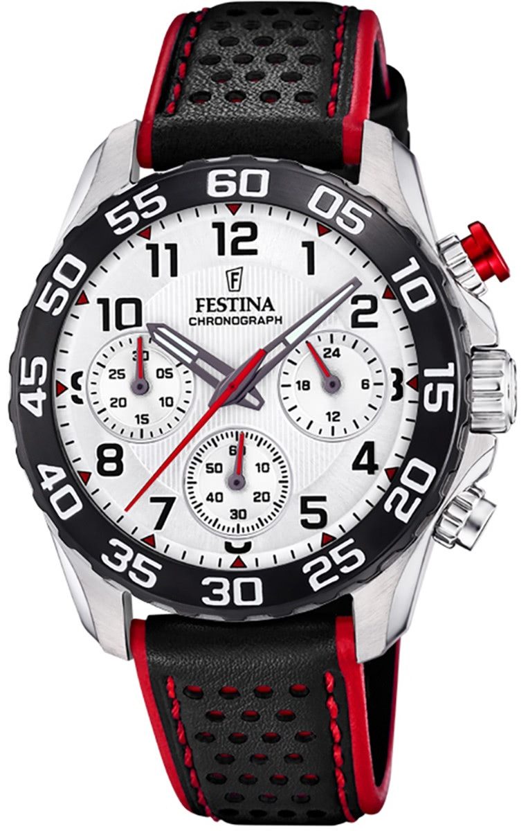 Festina Quarzuhr Festina Kinder Uhr F20458/1 Analog Leder, (Analoguhr), Kinder Armbanduhr rund, Lederarmband schwarz