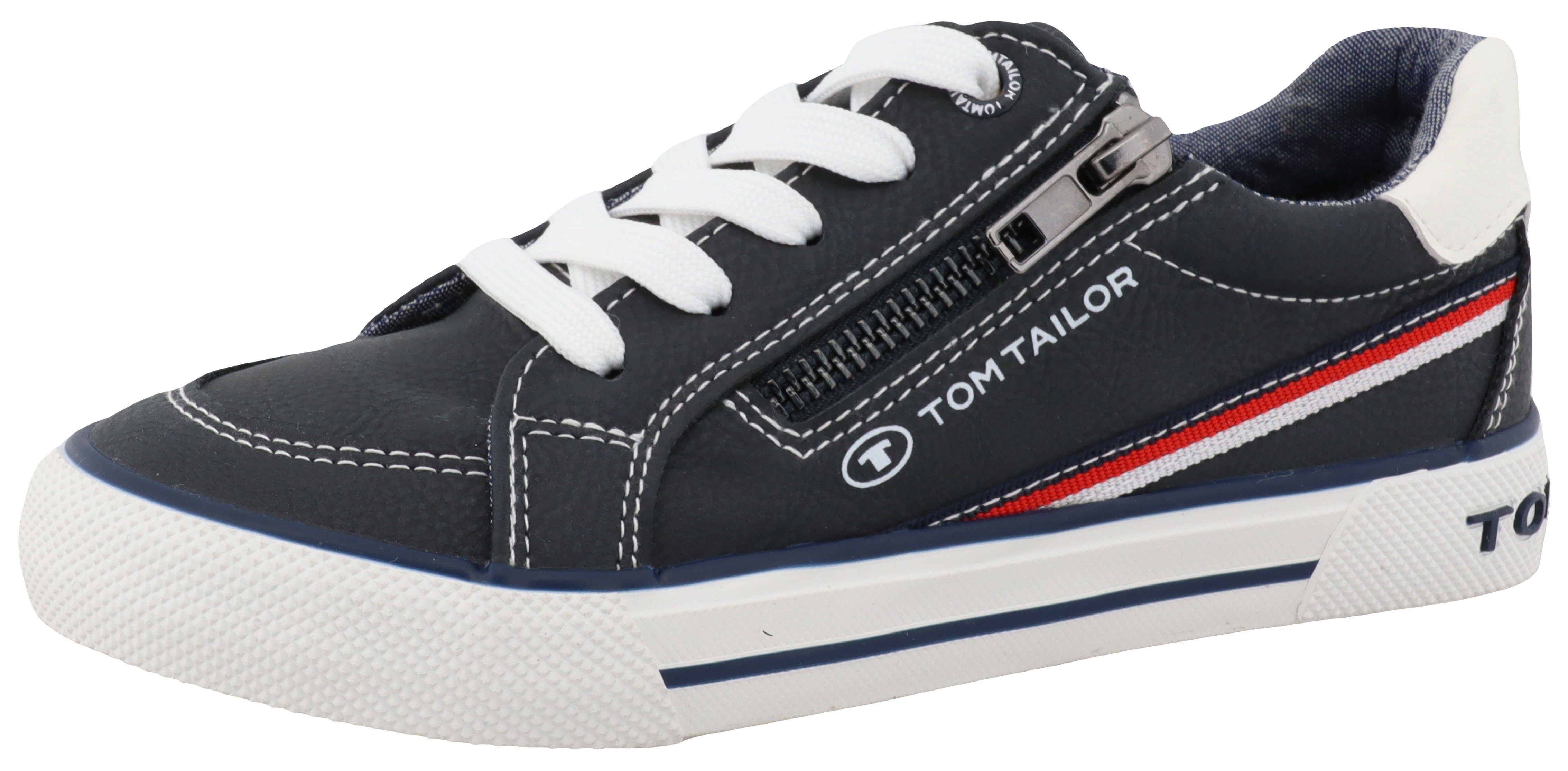 TOM TAILOR Sneaker mit gepolstertem Schaftrand, Freizeitschuh, Halbschuh, Schnürschuh