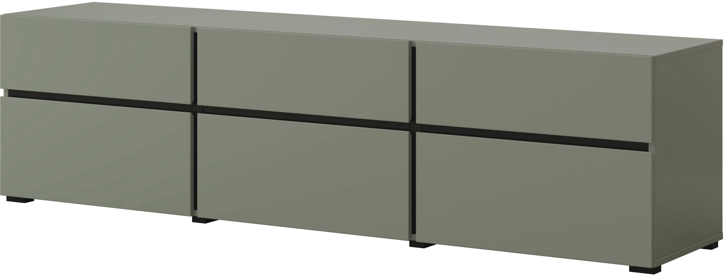 INOSIGN Lowboard Cross, moderne grifflose TV-Kommode,3 günstig online kaufen