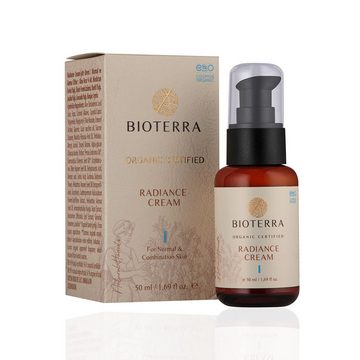 BIOTERRA Gesichtspflege Bio Glanz Creme 50ml Vegan Naturkosmetik, 1-tlg.