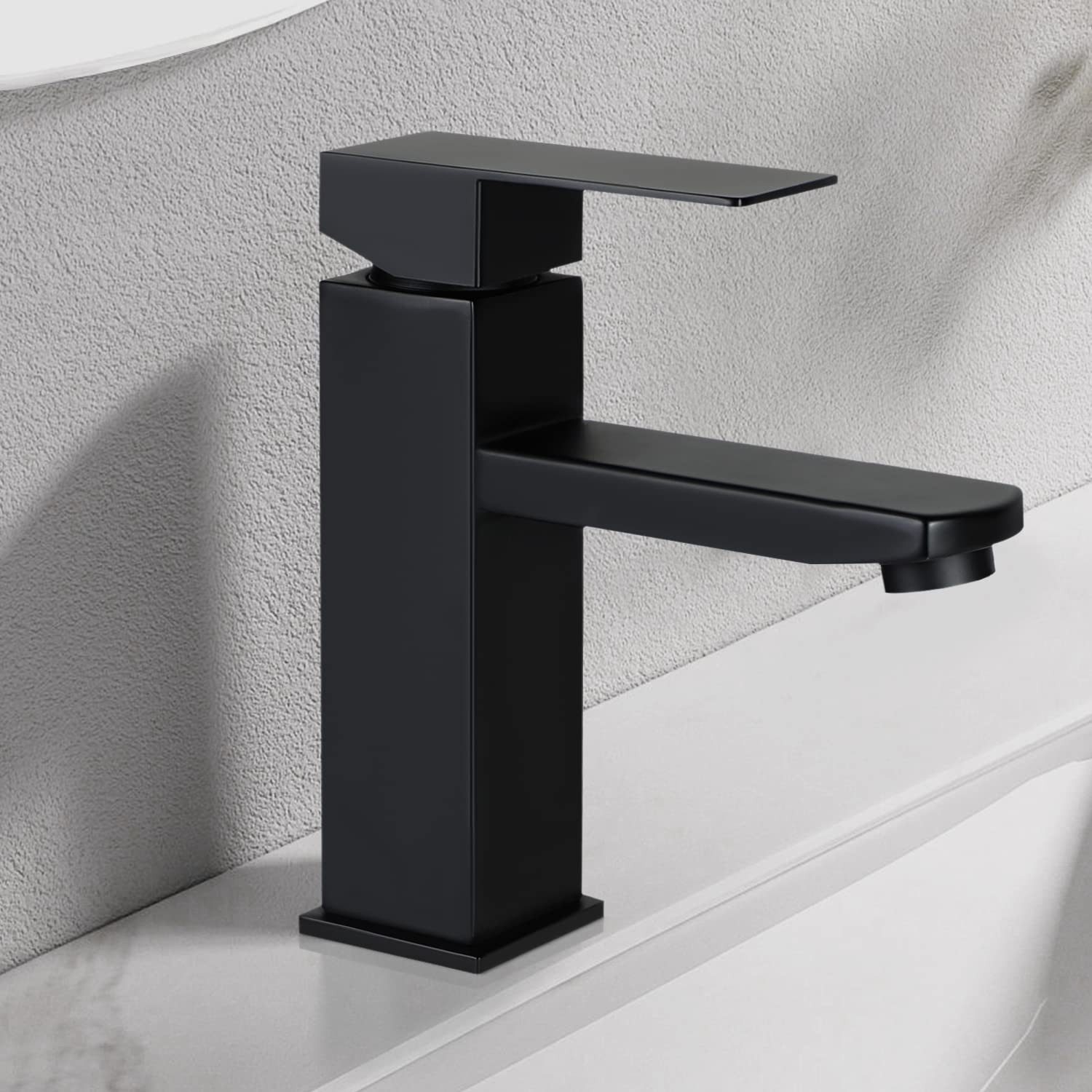 Nettlife Spültischarmatur Badezimmer Waschbecken Mixer Armaturen Schwarz (1 günstig online kaufen