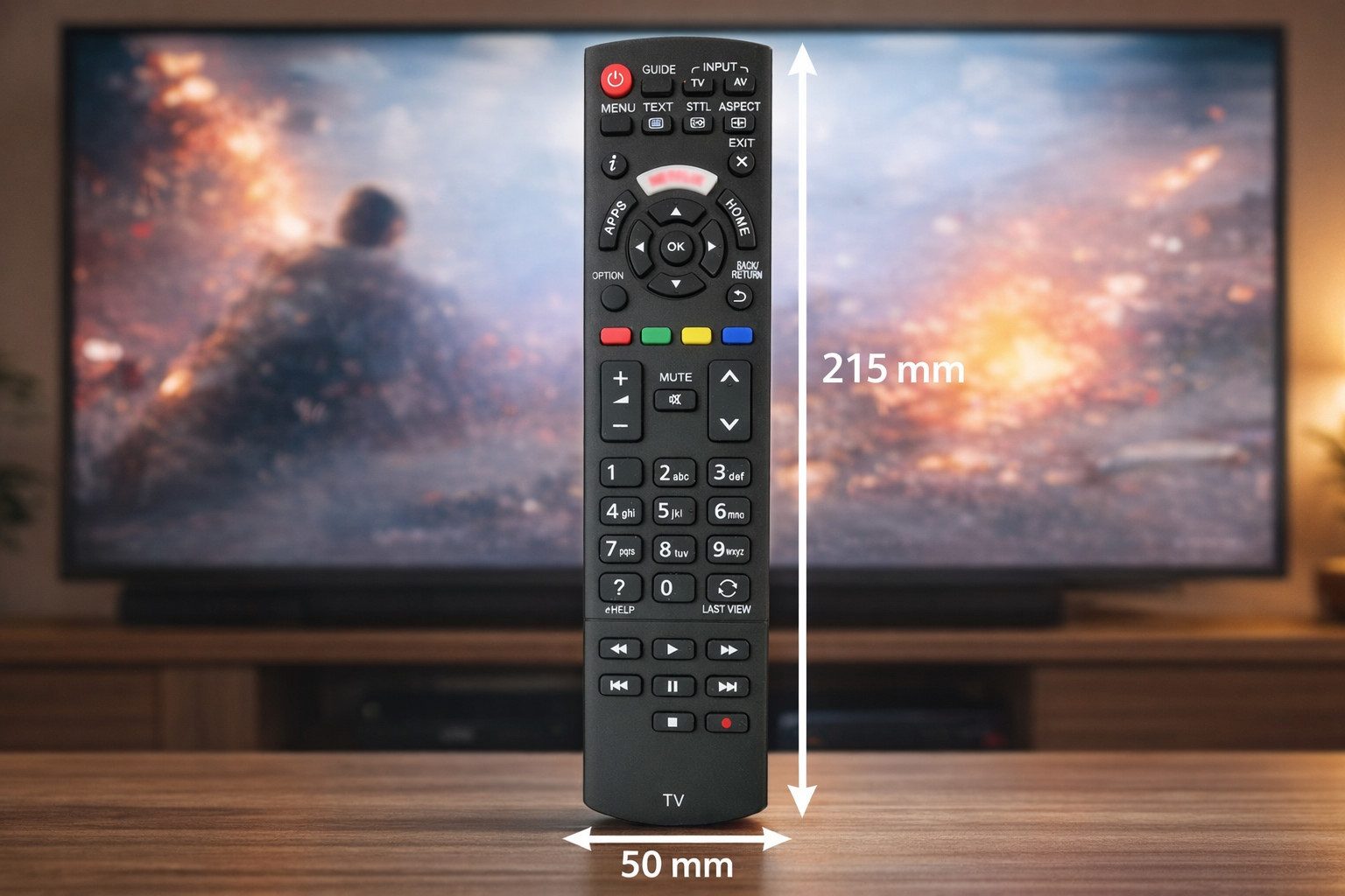 azurano Ersatz für PANASONIC N2QAYB001009 Universal-Smart-TV-Fernbedienung