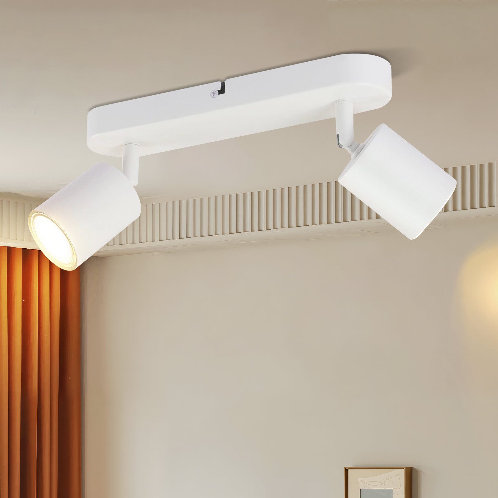 Nettlife LED Deckenstrahler 2/3/4 Flammig GU10 Weiß Deckenspot Wohnzimmer M günstig online kaufen