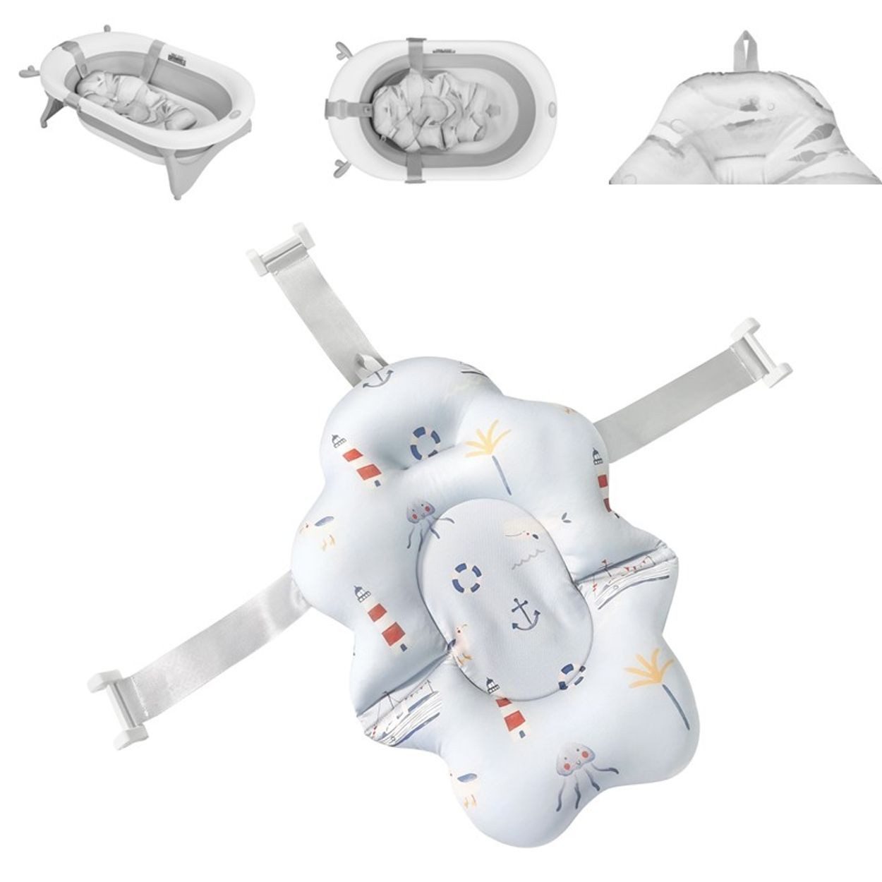 Kikkaboo Babybadewanne Baby Badekissen Nubo Badehilfe, günstig online kaufen