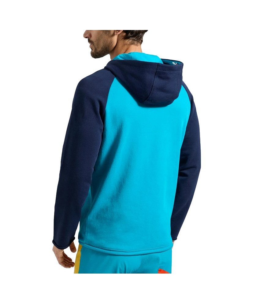 La Sportiva Kapuzenpullover Telendos Hoody (Baumwolle) tropicblau/deepblau Herren