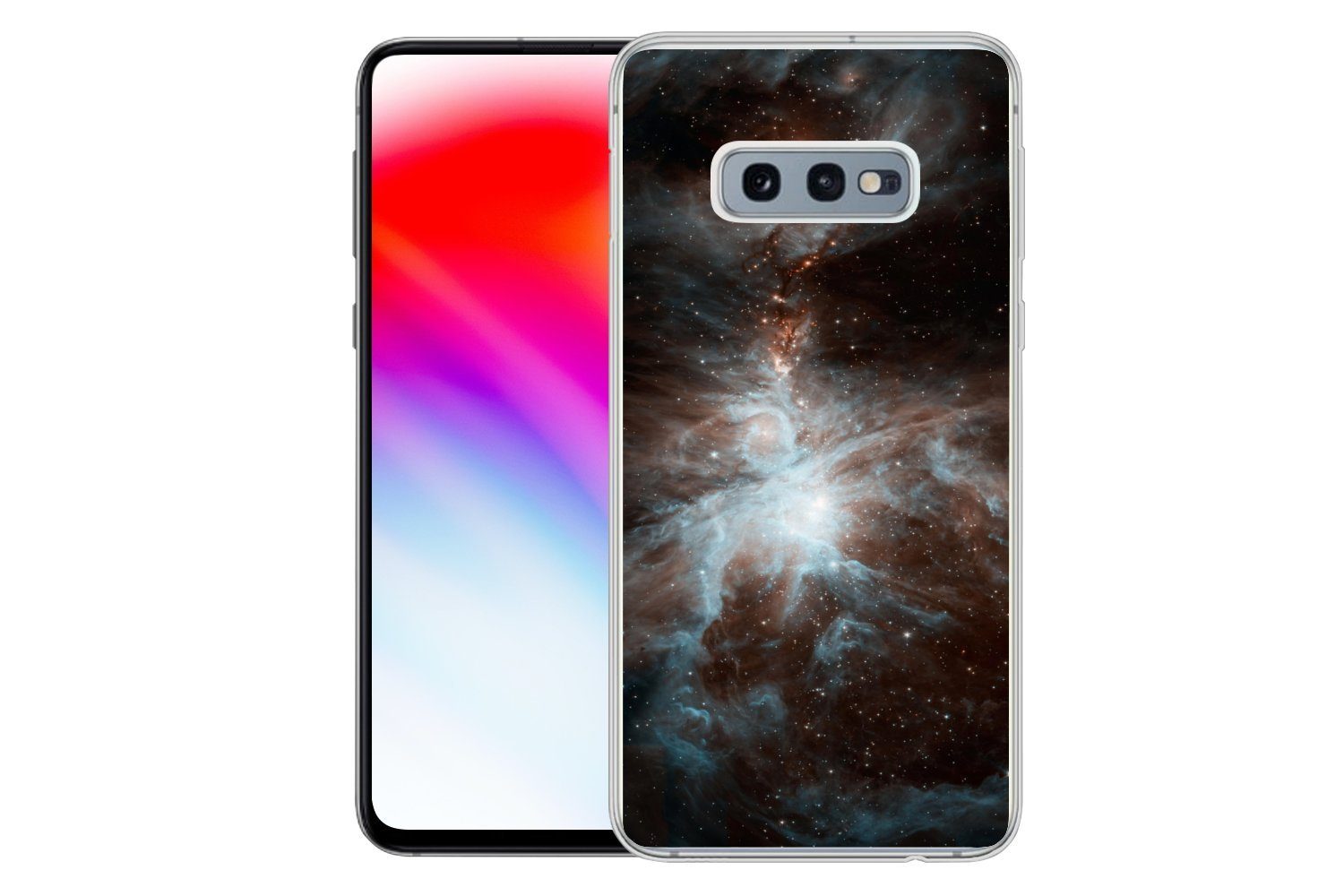 MuchoWow Handyhülle für Samsung Galaxy S10e Galaxie - Planet - Sterne, Phone Case, Silikon, Schutzhülle Dünn