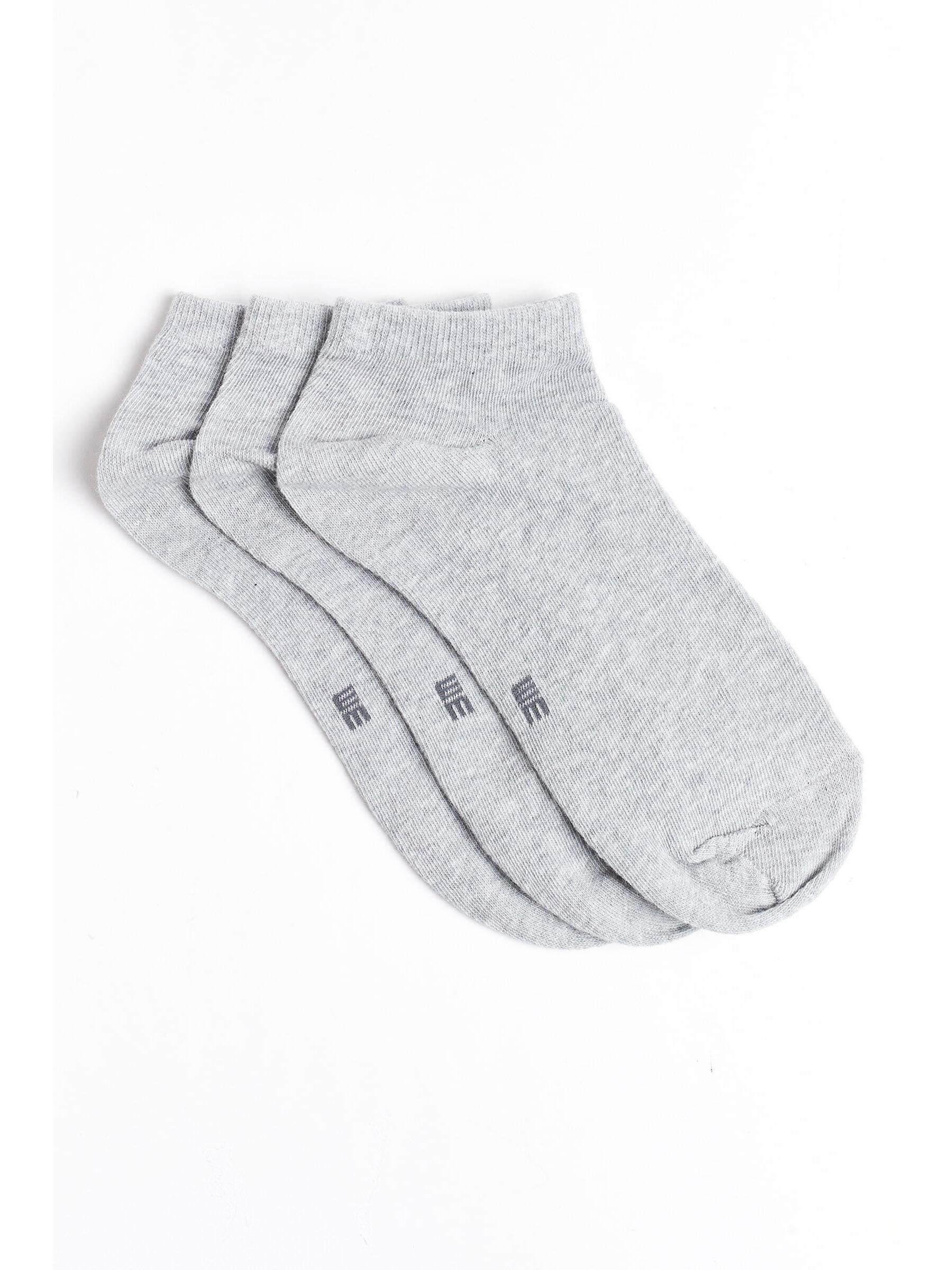 (3-Paar) Basicsocken Fashion Hellgrau WE