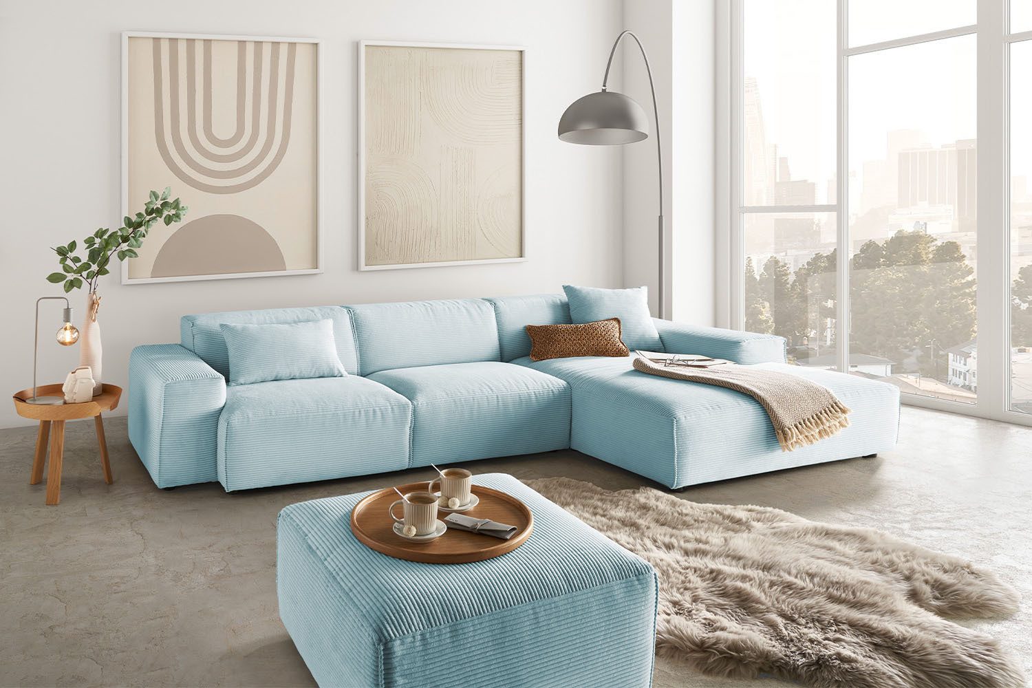 KAWOLA Ecksofa RANI, Couch L-Form rechts günstig online kaufen