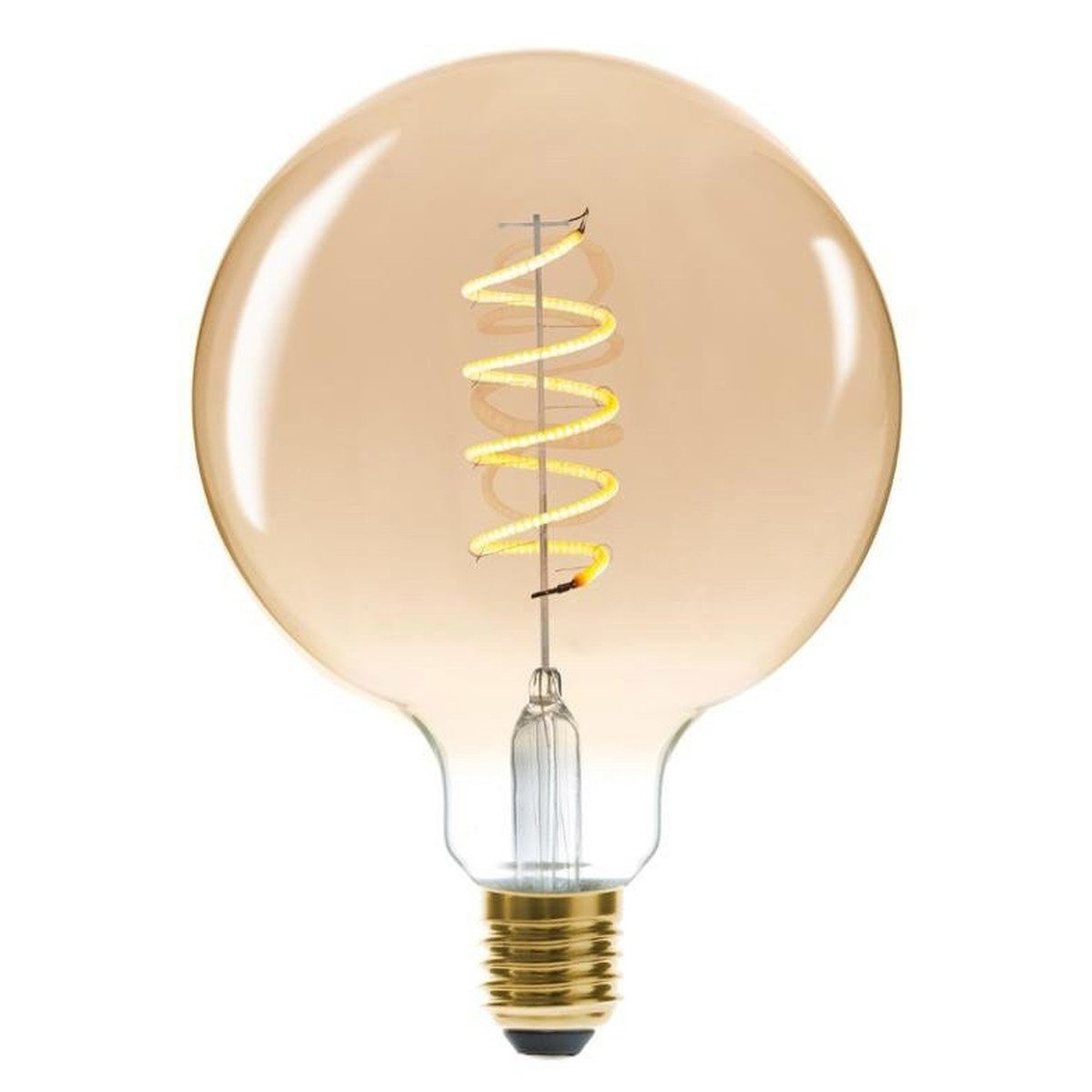 Atmosphera Créateur d'intérieur Dekolicht LED-Lampe, gedreht, bernsteinfarben G125 4 W - Atmosphera, Leuchte mit Dekofunktion, ohne Leuchtmittel