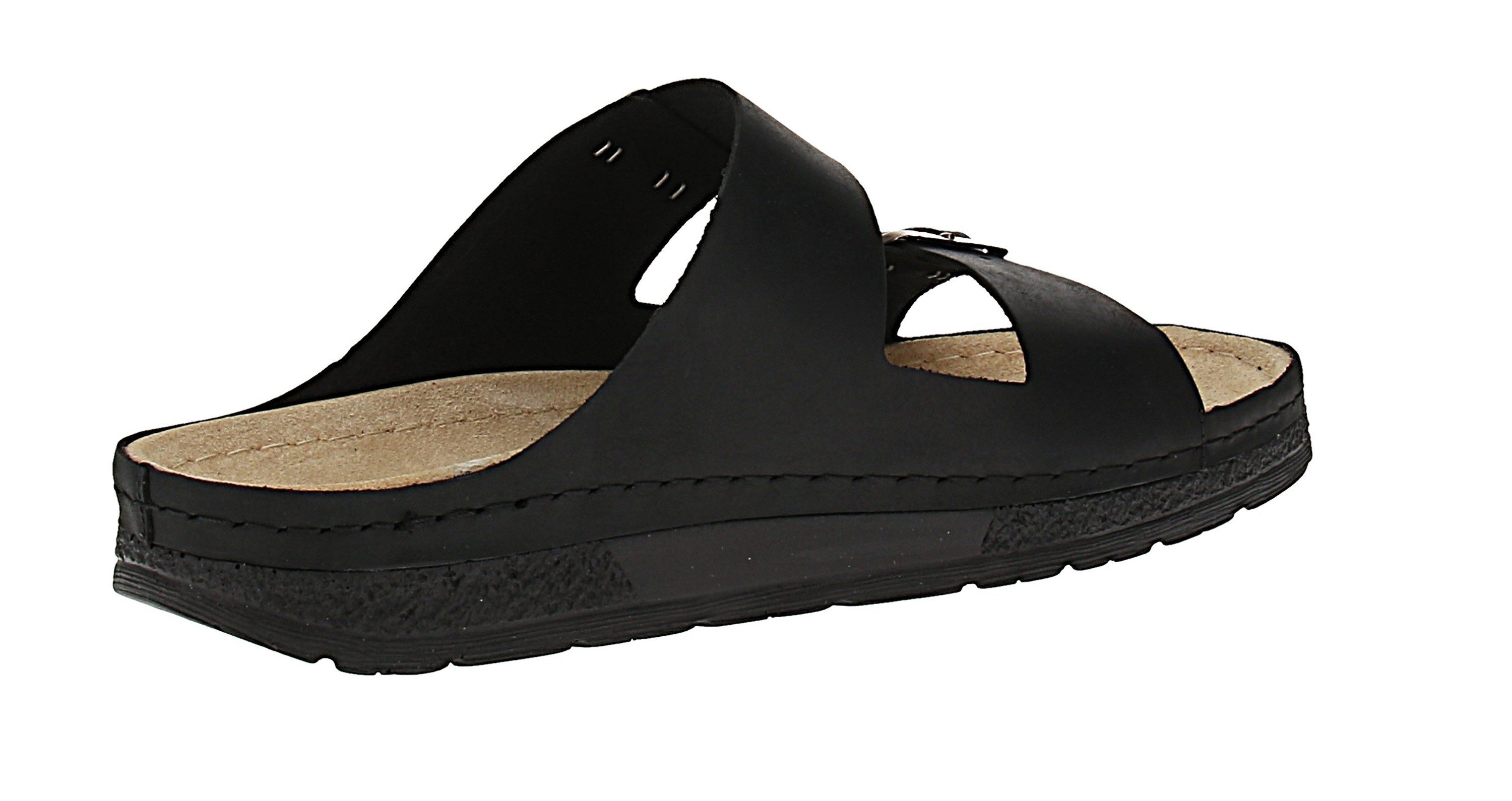 BERKEMANN Berkemann 01950 Adam Nubuk - Herren Pantolette - 910-Schwarz Sandale