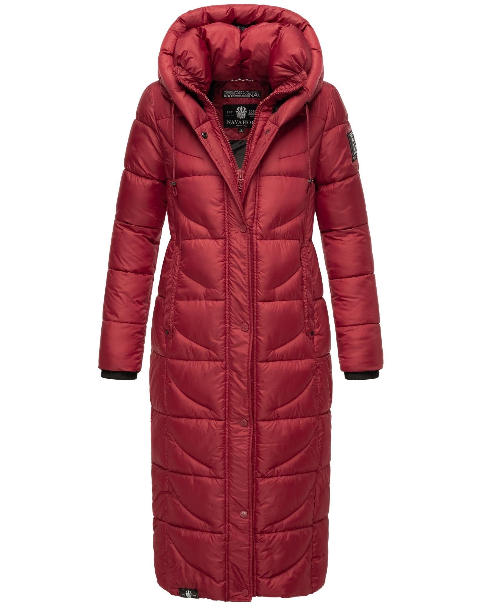 Navahoo Steppmantel Waffelchen Wintermantel mit Gehschlitzen und Kapuze – Bild 4 von 5