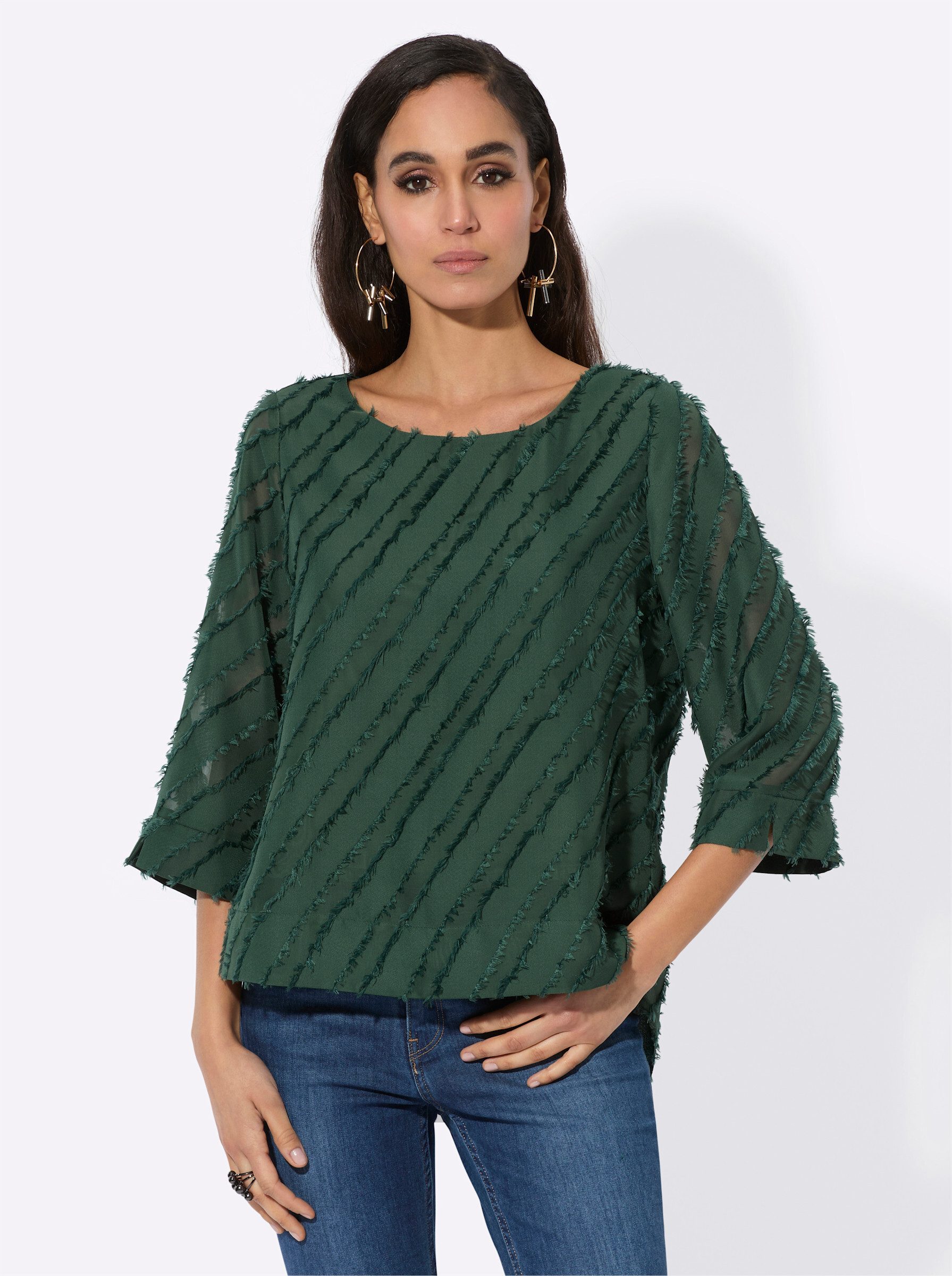 creation L Klassische Bluse Schlupf-Bluse . günstig online kaufen