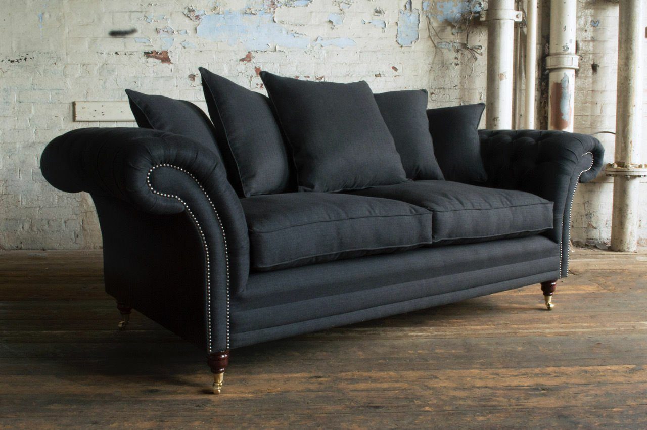 JVmoebel Chesterfield-Sofa, Chesterfield Design Luxus Polster Sofa Couch Sitz
