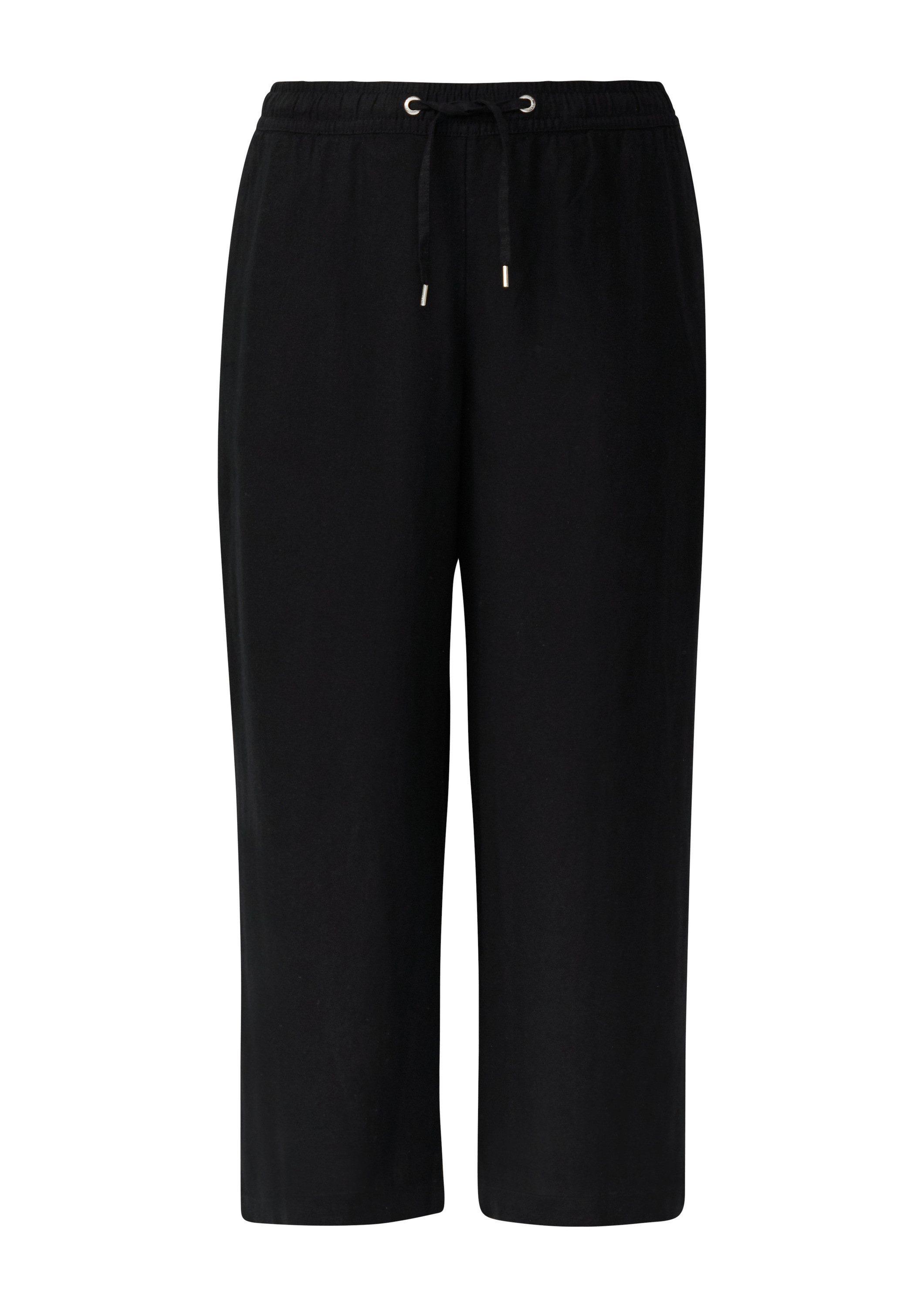 QS Chinos Hose Wide Leg-Hose aus Leinenmix günstig online kaufen