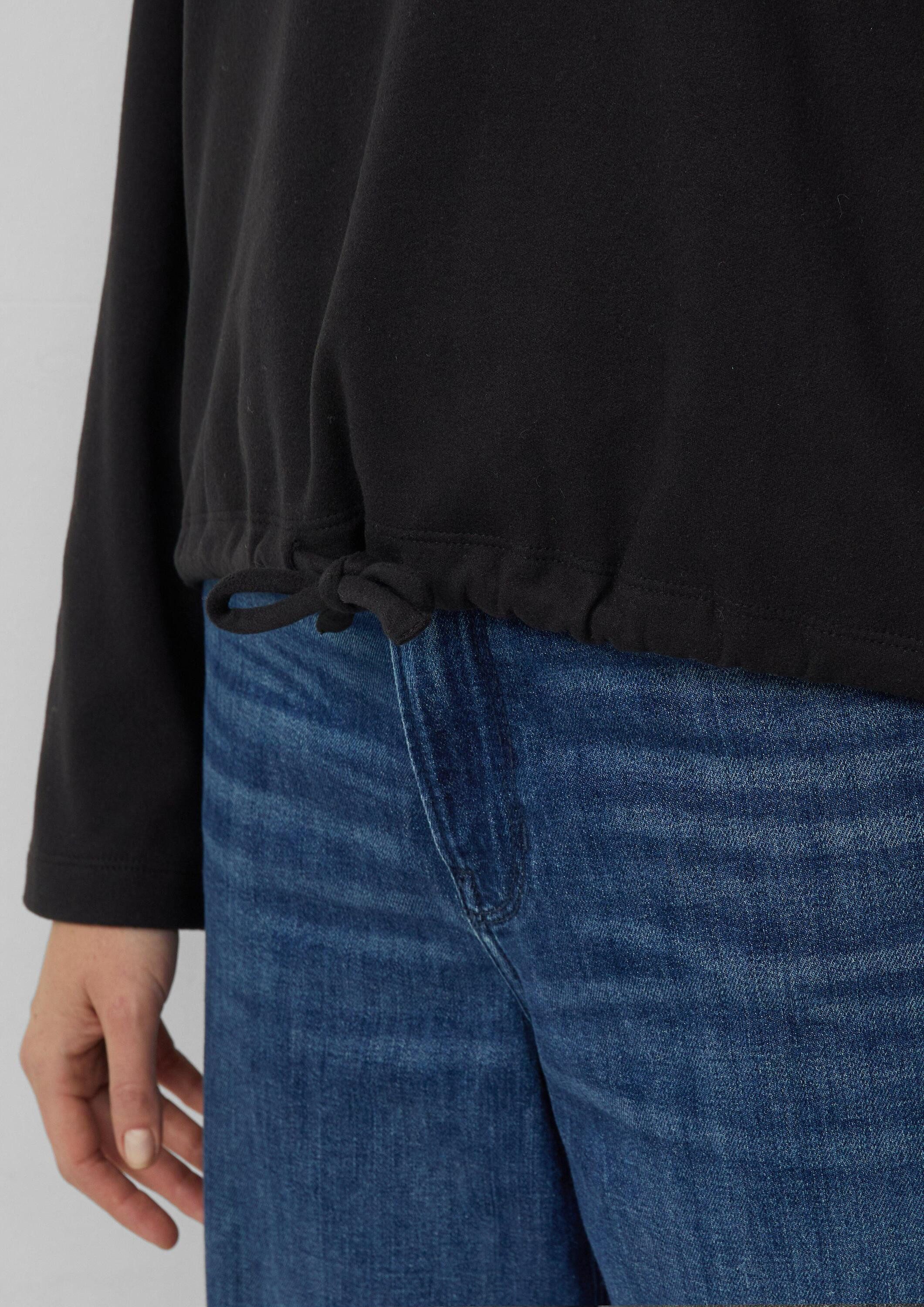 s.Oliver Sweatshirt Sweatshirt Weiches Sweatshirt mit Bindedetail