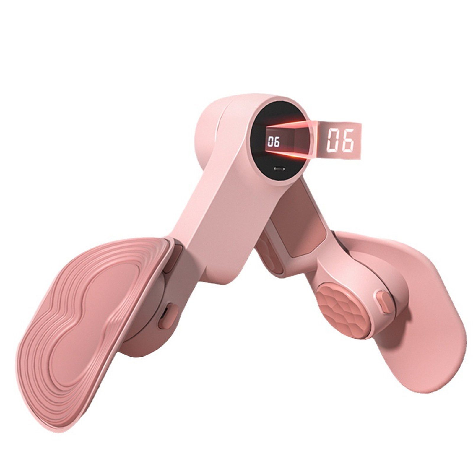 Blusmart pink 360°-Rotations-Oberschenkeltrainer Tragbare Theke, Beckenbodentrainer Mit